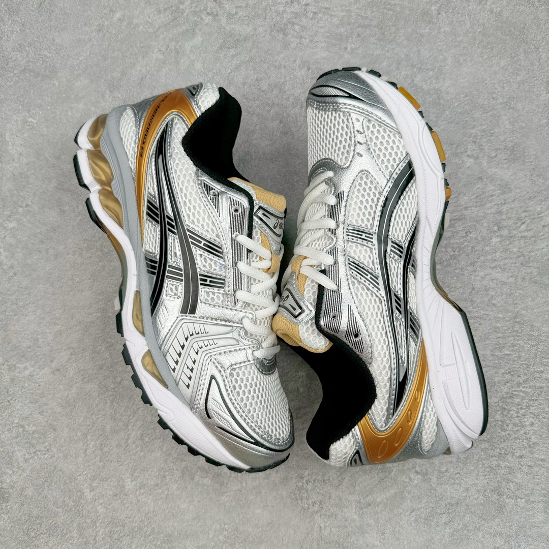 图片[3]-＃FA ASICS GEL-KAYANO 14 亚瑟士K14系列户外复古潮流百搭织物合成革缓震休闲跑步鞋 原装纸板楦头开发 独家私模五层组合大底 原厂定制缓震硅胶加持 原盒原配 官方四联吊牌 原装Ortholite轻量化鞋垫 设计师 Hidenori Yamashita 以「Flash」一词为灵感 创造出未来感金属色鞋面 改造升级内在性能 由内而外全面革新 为 GEL-KAYANO 家族传承及经典跑鞋文化的延续 创下里程碑式作品 K14跑鞋重新诠释了复古的跑步形状 并以其 2000 年代后期的美学理念重新铺装 银色与蓝色的鞋面极为高档 网面铺陈与鞋面、鞋头多处细节位增添了透气性 鞋后跟部中底上以及多密度耐磨鞋底增加了 GEL 缓震胶 提供高抗冲击性、缓冲性、可保护脚部免受地面冲击的影响 穿着舒适性十足 尺码：35.5 36 37 37.5 38 39 39.5 40.5 41.5 42 42.5 43.5 44 45-选品中心