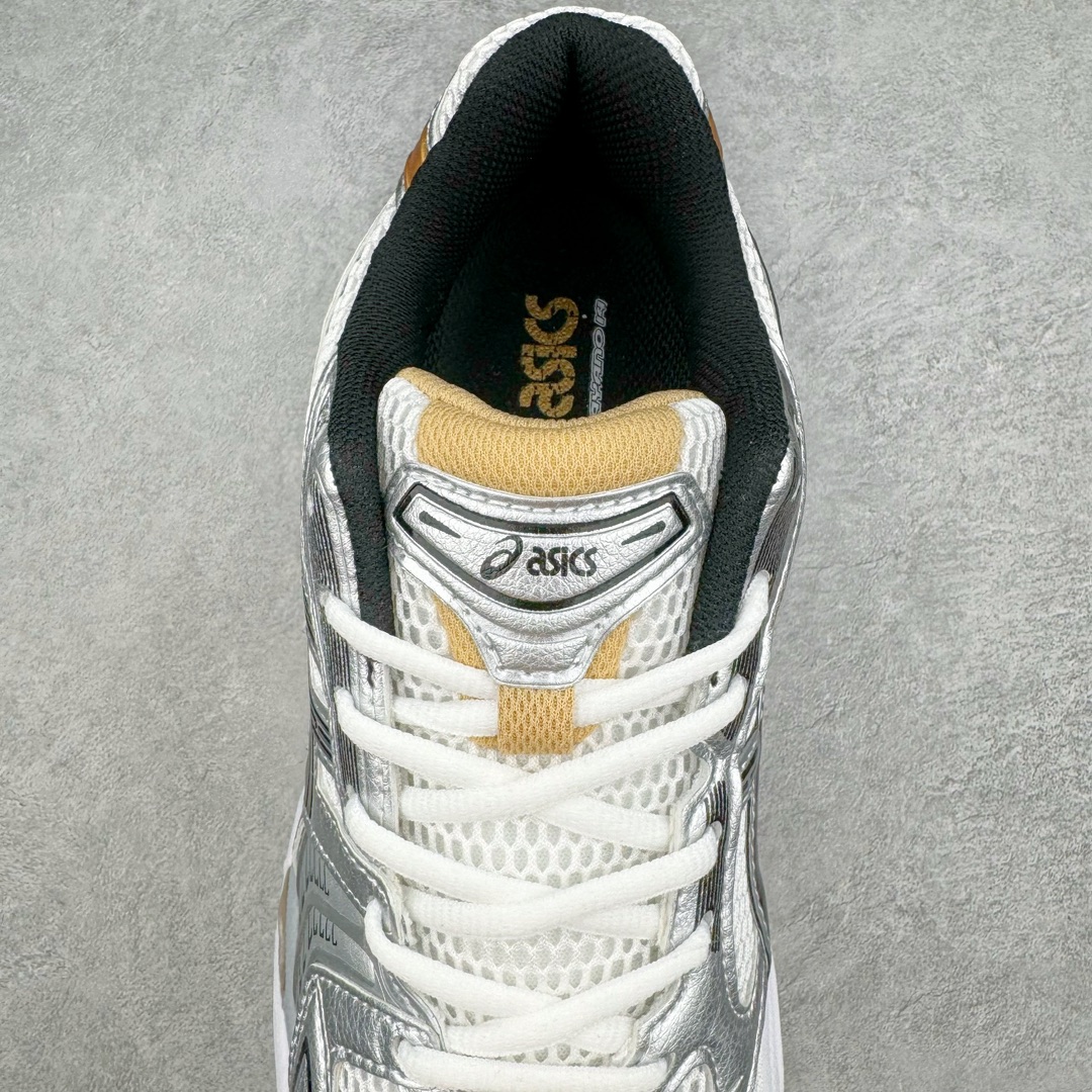 图片[5]-＃FA ASICS GEL-KAYANO 14 亚瑟士K14系列户外复古潮流百搭织物合成革缓震休闲跑步鞋 原装纸板楦头开发 独家私模五层组合大底 原厂定制缓震硅胶加持 原盒原配 官方四联吊牌 原装Ortholite轻量化鞋垫 设计师 Hidenori Yamashita 以「Flash」一词为灵感 创造出未来感金属色鞋面 改造升级内在性能 由内而外全面革新 为 GEL-KAYANO 家族传承及经典跑鞋文化的延续 创下里程碑式作品 K14跑鞋重新诠释了复古的跑步形状 并以其 2000 年代后期的美学理念重新铺装 银色与蓝色的鞋面极为高档 网面铺陈与鞋面、鞋头多处细节位增添了透气性 鞋后跟部中底上以及多密度耐磨鞋底增加了 GEL 缓震胶 提供高抗冲击性、缓冲性、可保护脚部免受地面冲击的影响 穿着舒适性十足 尺码：35.5 36 37 37.5 38 39 39.5 40.5 41.5 42 42.5 43.5 44 45-选品中心