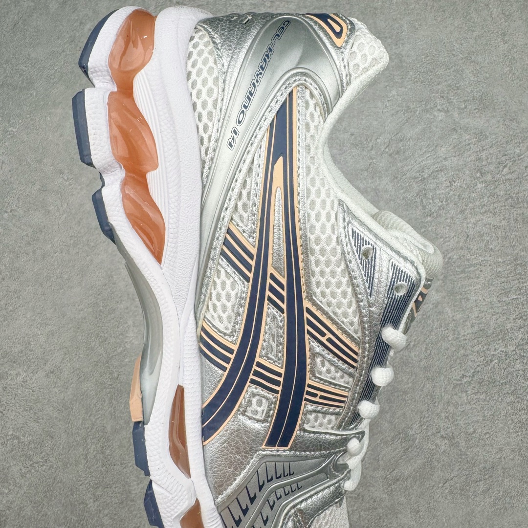 图片[6]-＃FA ASICS GEL-KAYANO 14 亚瑟士K14系列户外复古潮流百搭织物合成革缓震休闲跑步鞋原装纸板楦头开发 独家私模五层组合大底 原厂定制缓震硅胶加持 原盒原配 官方四联吊牌 原装Ortholite轻量化鞋垫 设计师 Hidenori Yamashita 以「Flash」一词为灵感 创造出未来感金属色鞋面 改造升级内在性能 由内而外全面革新 为 GEL-KAYANO 家族传承及经典跑鞋文化的延续 创下里程碑式作品 K14跑鞋重新诠释了复古的跑步形状 并以其 2000 年代后期的美学理念重新铺装 银色与蓝色的鞋面极为高档 网面铺陈与鞋面、鞋头多处细节位增添了透气性 鞋后跟部中底上以及多密度耐磨鞋底增加了 GEL 缓震胶 提供高抗冲击性、缓冲性、可保护脚部免受地面冲击的影响 穿着舒适性十足 尺码：35.5 36 37 37.5 38 39 39.5 40.5 41.5 42 42.5 43.5 44 45-选品中心