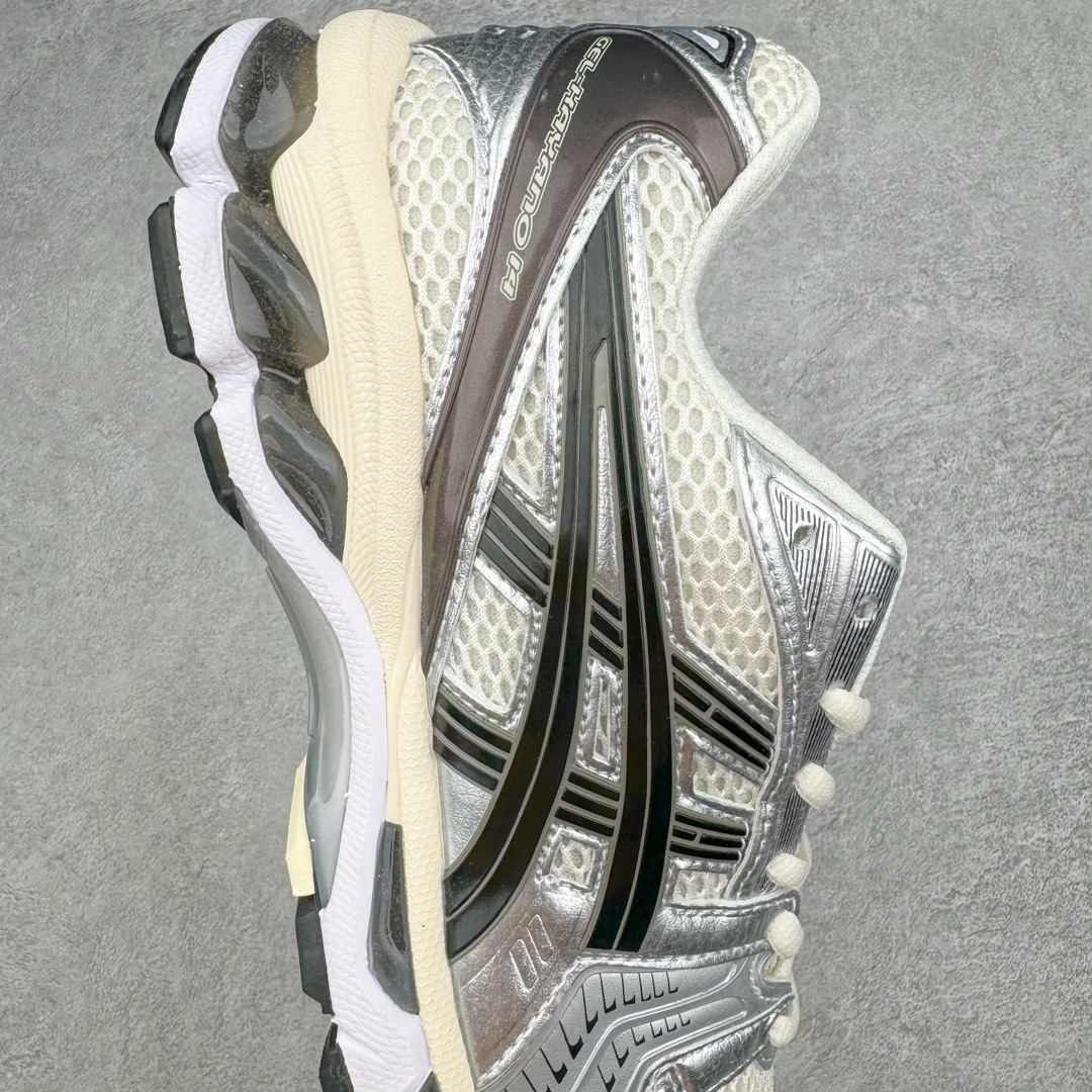 图片[6]-＃FA ASICS GEL-KAYANO 14 亚瑟士K14系列户外复古潮流百搭织物合成革缓震休闲跑步鞋 原装纸板楦头开发 独家私模五层组合大底 原厂定制缓震硅胶加持 原盒原配 官方四联吊牌 原装Ortholite轻量化鞋垫 设计师 Hidenori Yamashita 以「Flash」一词为灵感 创造出未来感金属色鞋面 改造升级内在性能 由内而外全面革新 为 GEL-KAYANO 家族传承及经典跑鞋文化的延续 创下里程碑式作品 K14跑鞋重新诠释了复古的跑步形状 并以其 2000 年代后期的美学理念重新铺装 银色与蓝色的鞋面极为高档 网面铺陈与鞋面、鞋头多处细节位增添了透气性 鞋后跟部中底上以及多密度耐磨鞋底增加了 GEL 缓震胶 提供高抗冲击性、缓冲性、可保护脚部免受地面冲击的影响 穿着舒适性十足 尺码：35.5 36 37 37.5 38 39 39.5 40.5 41.5 42 42.5 43.5 44 45-选品中心