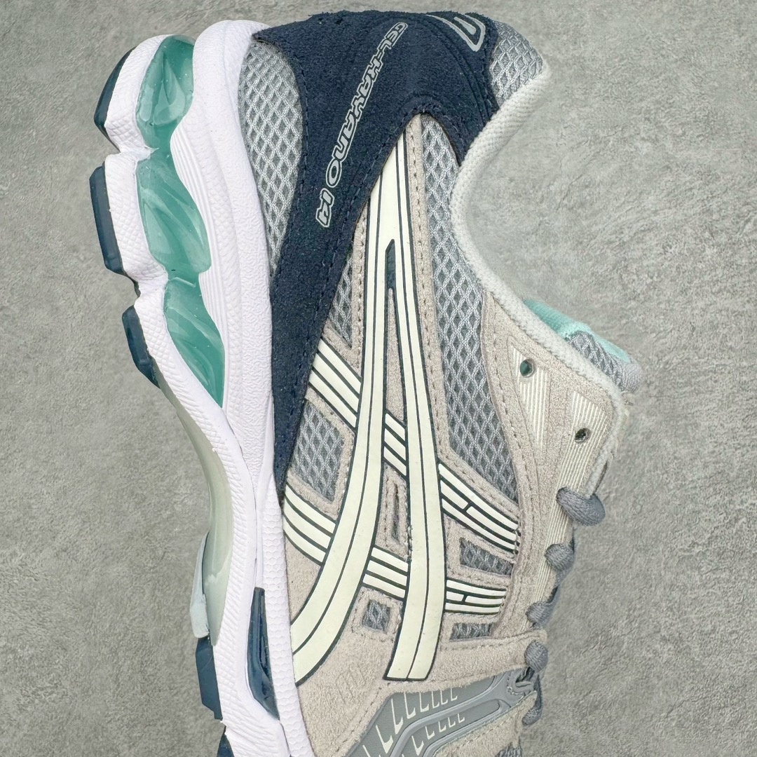 图片[6]-＃FA ASICS GEL-KAYANO 14 亚瑟士K14系列户外复古潮流百搭织物合成革缓震休闲跑步鞋 原装纸板楦头开发 独家私模五层组合大底 原厂定制缓震硅胶加持 原盒原配 官方四联吊牌 原装Ortholite轻量化鞋垫 设计师 Hidenori Yamashita 以「Flash」一词为灵感 创造出未来感金属色鞋面 改造升级内在性能 由内而外全面革新 为 GEL-KAYANO 家族传承及经典跑鞋文化的延续 创下里程碑式作品 K14跑鞋重新诠释了复古的跑步形状 并以其 2000 年代后期的美学理念重新铺装 银色与蓝色的鞋面极为高档 网面铺陈与鞋面、鞋头多处细节位增添了透气性 鞋后跟部中底上以及多密度耐磨鞋底增加了 GEL 缓震胶 提供高抗冲击性、缓冲性、可保护脚部免受地面冲击的影响 穿着舒适性十足 尺码：35.5 36 37 37.5 38 39 39.5 40.5 41.5 42 42.5 43.5 44 45-选品中心