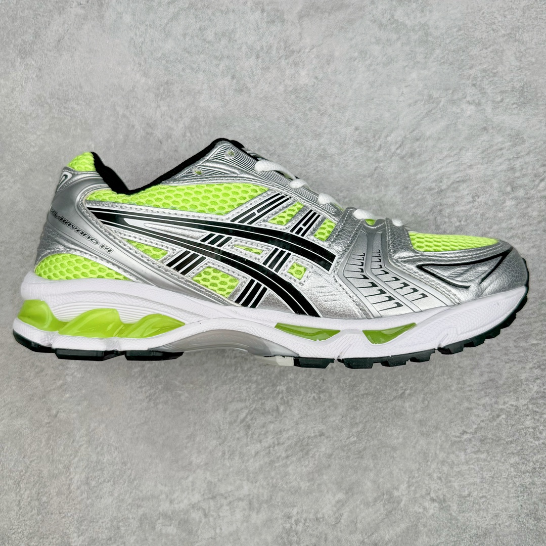 图片[5]-＃FA ASICS GEL-KAYANO 14 亚瑟士K14系列户外复古潮流百搭织物合成革缓震休闲跑步鞋 原装纸板楦头开发 独家私模五层组合大底 原厂定制缓震硅胶加持 原盒原配 官方四联吊牌 原装Ortholite轻量化鞋垫 设计师 Hidenori Yamashita 以「Flash」一词为灵感 创造出未来感金属色鞋面 改造升级内在性能 由内而外全面革新 为 GEL-KAYANO 家族传承及经典跑鞋文化的延续 创下里程碑式作品 K14跑鞋重新诠释了复古的跑步形状 并以其 2000 年代后期的美学理念重新铺装 银色与蓝色的鞋面极为高档 网面铺陈与鞋面、鞋头多处细节位增添了透气性 鞋后跟部中底上以及多密度耐磨鞋底增加了 GEL 缓震胶 提供高抗冲击性、缓冲性、可保护脚部免受地面冲击的影响 穿着舒适性十足 尺码：35.5 36 37 37.5 38 39 39.5 40.5 41.5 42 42.5 43.5 44 45-选品中心