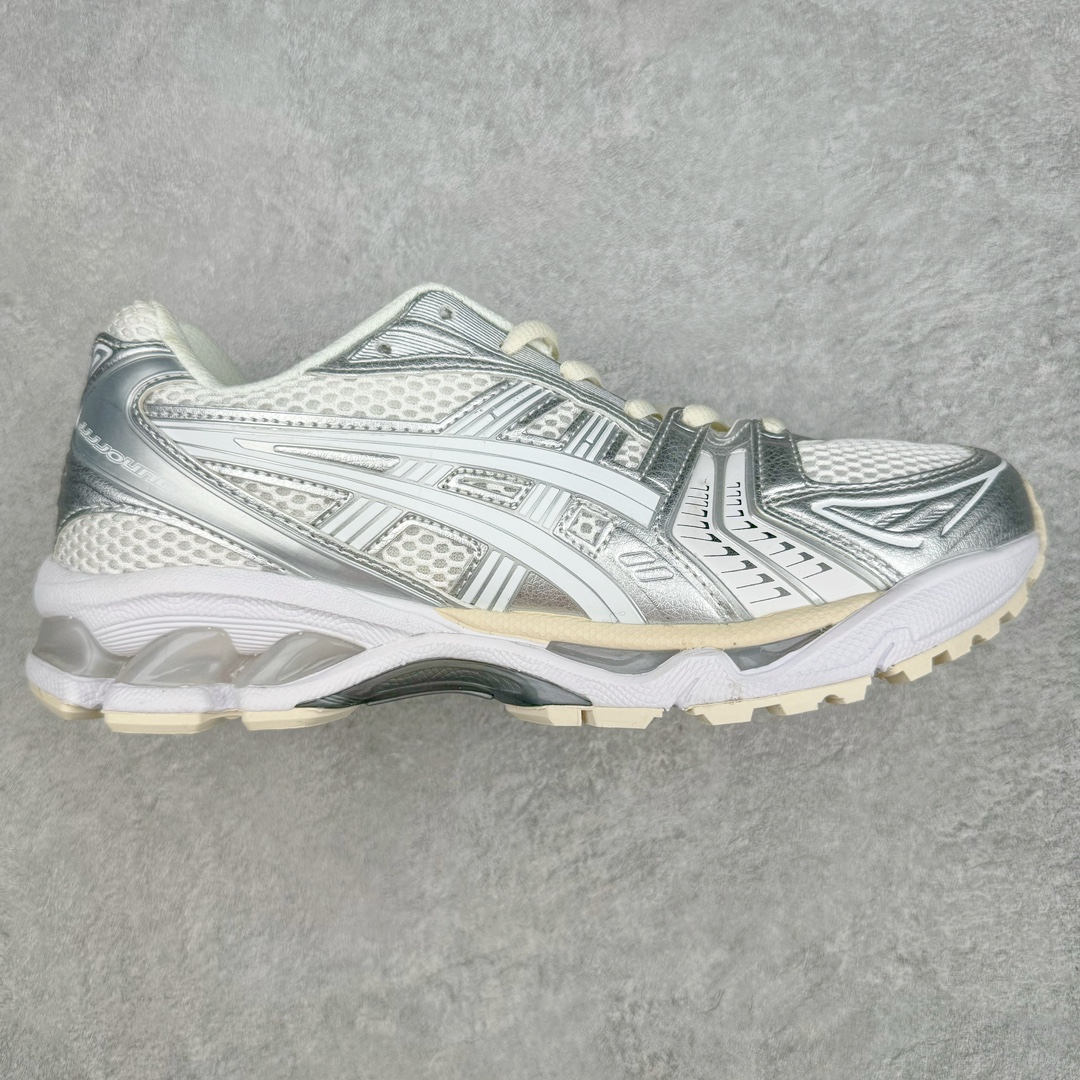 图片[7]-＃FA ASICS GEL-KAYANO 14 亚瑟士K14系列户外复古潮流百搭织物合成革缓震休闲跑步鞋 原装纸板楦头开发 独家私模五层组合大底 原厂定制缓震硅胶加持 原盒原配 官方四联吊牌 原装Ortholite轻量化鞋垫 设计师 Hidenori Yamashita 以「Flash」一词为灵感 创造出未来感金属色鞋面 改造升级内在性能 由内而外全面革新 为 GEL-KAYANO 家族传承及经典跑鞋文化的延续 创下里程碑式作品 K14跑鞋重新诠释了复古的跑步形状 并以其 2000 年代后期的美学理念重新铺装 银色与蓝色的鞋面极为高档 网面铺陈与鞋面、鞋头多处细节位增添了透气性 鞋后跟部中底上以及多密度耐磨鞋底增加了 GEL 缓震胶 提供高抗冲击性、缓冲性、可保护脚部免受地面冲击的影响 穿着舒适性十足 尺码：35.5 36 37 37.5 38 39 39.5 40.5 41.5 42 42.5 43.5 44 45-选品中心