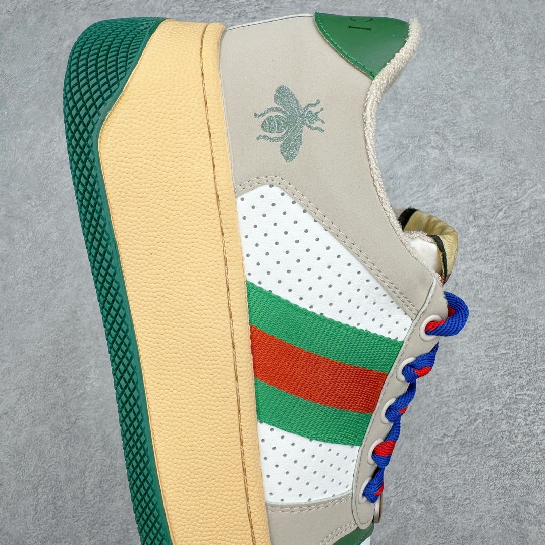 图片[6]-Gucci 轻奢单品 广东品质原厂 高奢古驰Gucci Screener GG High-Top Sneaker休闲潮鞋系列意大利进口超软小牛皮+刺绣搭配 原装雪梨形超软沙绒纸团 鞋底采用超软橡胶大底内外锁死工艺 最大限度弯折永不开胶 原鞋一致效果环保无味 尺码 35-44-选品中心