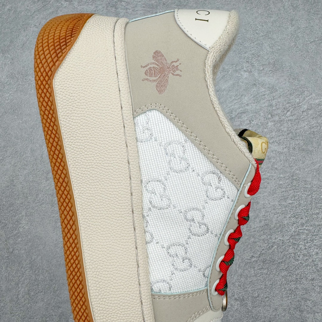 图片[6]-Gucci 轻奢单品 广东品质原厂 高奢古驰Gucci Screener GG High-Top Sneaker休闲潮鞋系列意大利进口超软小牛皮+刺绣搭配 原装雪梨形超软沙绒纸团 鞋底采用超软橡胶大底内外锁死工艺 最大限度弯折永不开胶 原鞋一致效果环保无味 尺码 35-44-选品中心