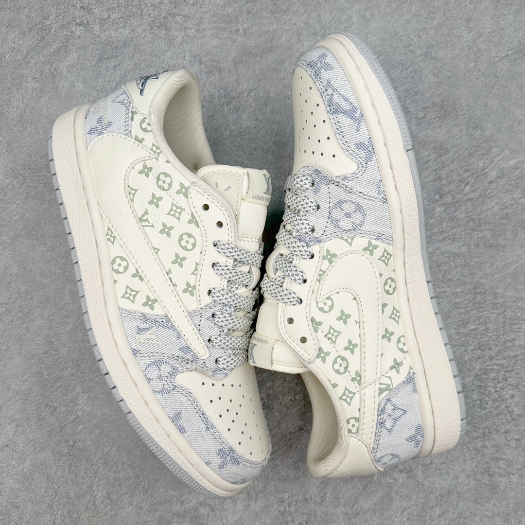 图片[3]-TS x Air Jordan AJ1 Low 倒钩低帮联名定制配色 SJ2068-007 原厂内置气垫魔块 A模大底 头层小牛皮 鞋舌AJ原厂专用牛津布+AJ专用反口珍珠布+原厂无杂质高弹内里海棉+特殊封边弹力鞋带 尺码：36 36.5 37.5 38 38.5 39 40 40.5 41 42 42.5 43 44 44.5 45 46 47.5-选品中心