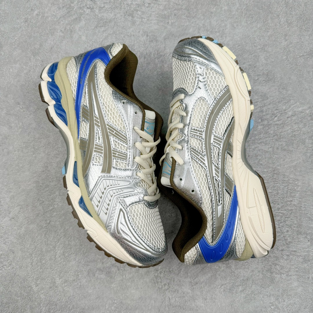 图片[3]-＃FA ASICS GEL-KAYANO 14 亚瑟士K14系列户外复古潮流百搭织物合成革缓震休闲跑步鞋 原装纸板楦头开发 独家私模五层组合大底 原厂定制缓震硅胶加持 原盒原配 官方四联吊牌 原装Ortholite轻量化鞋垫 设计师 Hidenori Yamashita 以「Flash」一词为灵感 创造出未来感金属色鞋面 改造升级内在性能 由内而外全面革新 为 GEL-KAYANO 家族传承及经典跑鞋文化的延续 创下里程碑式作品 K14跑鞋重新诠释了复古的跑步形状 并以其 2000 年代后期的美学理念重新铺装 银色与蓝色的鞋面极为高档 网面铺陈与鞋面、鞋头多处细节位增添了透气性 鞋后跟部中底上以及多密度耐磨鞋底增加了 GEL 缓震胶 提供高抗冲击性、缓冲性、可保护脚部免受地面冲击的影响 穿着舒适性十足 尺码：35.5 36 37 37.5 38 39 39.5 40.5 41.5 42 42.5 43.5 44 45-选品中心