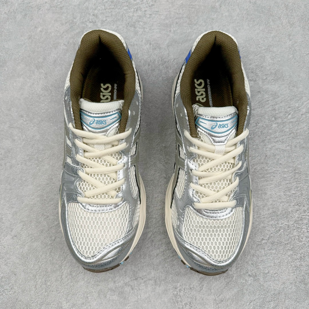 图片[2]-＃FA ASICS GEL-KAYANO 14 亚瑟士K14系列户外复古潮流百搭织物合成革缓震休闲跑步鞋 原装纸板楦头开发 独家私模五层组合大底 原厂定制缓震硅胶加持 原盒原配 官方四联吊牌 原装Ortholite轻量化鞋垫 设计师 Hidenori Yamashita 以「Flash」一词为灵感 创造出未来感金属色鞋面 改造升级内在性能 由内而外全面革新 为 GEL-KAYANO 家族传承及经典跑鞋文化的延续 创下里程碑式作品 K14跑鞋重新诠释了复古的跑步形状 并以其 2000 年代后期的美学理念重新铺装 银色与蓝色的鞋面极为高档 网面铺陈与鞋面、鞋头多处细节位增添了透气性 鞋后跟部中底上以及多密度耐磨鞋底增加了 GEL 缓震胶 提供高抗冲击性、缓冲性、可保护脚部免受地面冲击的影响 穿着舒适性十足 尺码：35.5 36 37 37.5 38 39 39.5 40.5 41.5 42 42.5 43.5 44 45-选品中心