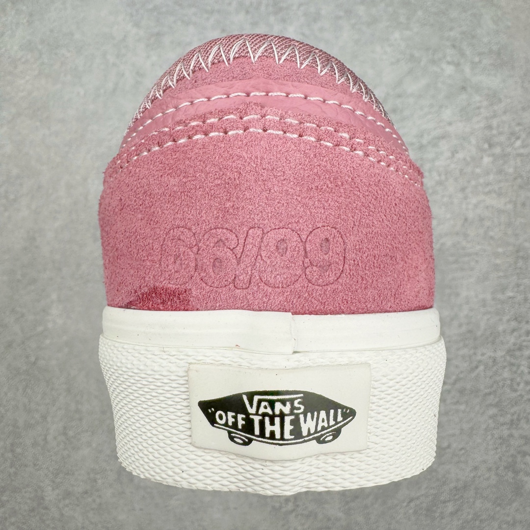 图片[8]-Vans Rowley Classics 粉色 范斯官方 经典复古休闲滑板鞋 复古鞋型搭配全麂皮鞋身做工扎实 鞋两侧标志性Vans条纹Sidestripe 后跟压印数字“66/99”分表代表Vans品牌成立于1966和Rowley Pro诞生于1999 细节满满 货号：VN0009QJBO9 尺码：35 36 36.5 37 38 38.5 39 40 40.5 41 42 42.5 43 44-选品中心