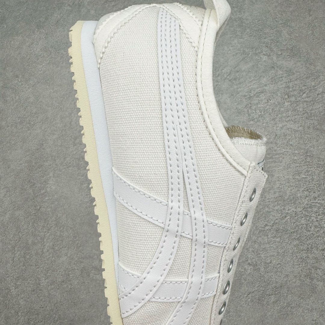 图片[6]-＃HK纯原 Asics Onitsuka Tiger MEXICO 66 亚瑟士鬼冢虎复古经典板鞋 市场最强版本 原厂牛津布加持 海外订单工厂出品 超成熟稳定的做工品控 原装全套纸板楦头开发 原汁原味 完美呈现版型 私模正确鞋底咬花纹路 一比一鞋头弧度高度鞋身弧度 绝不口嗨 细节品控鞋型随意秒杀市面 原档咬花纹路私模大底 一个单元有六个三角形 总体形拼接呈现花瓣状 官方四联吊牌 原装Ortholite轻量化鞋垫 原盒原配 质保卡 说明书 钢印防尘纸 纸板中底带钢印 乳胶组合鞋垫 支持全方位的对比专柜 产品从款式颜色造型上体现出追求舒适和细节的完美 鞋类更是推崇手工制作的严谨与完美 融舒适性与可穿性的设计风格 注重细节的完美和别致魅力 既保持稳重 又不失轻松的时尚感 尺码：36 37 37.5 38 39 39.5 40 40.5 41.5 42 42.5 43.5 44 45 46-选品中心