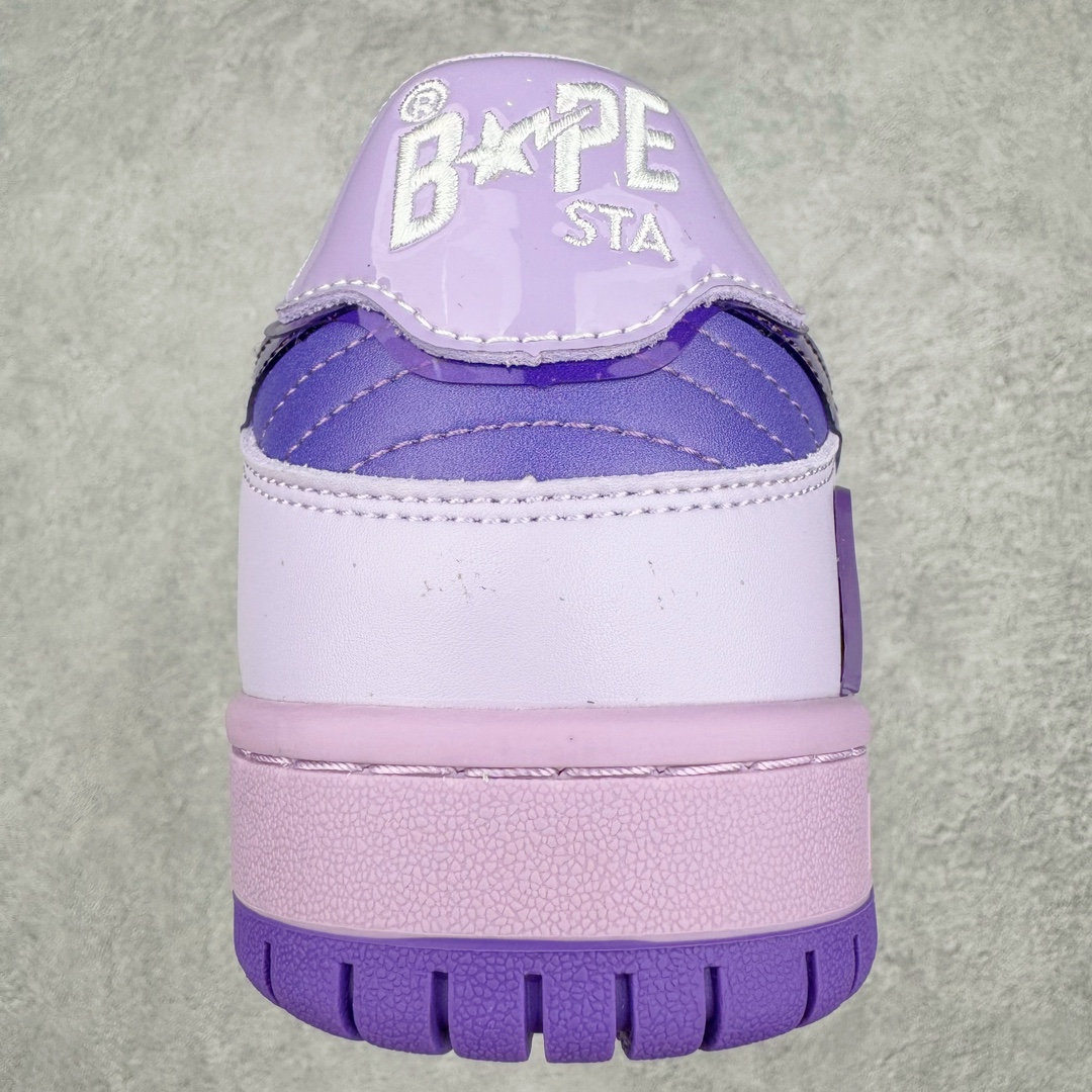 图片[8]-＃C版纯原福利 A Bathing Ape BAPE SK8 Sta Low 日本里原宿潮流品牌 安逸猿 SK8系列低帮休闲运动滑板板鞋 鞋款整体设计以滑板鞋设定的 BAPE SK8 STA 鞋侧「STA」徽标起点睛之效 鞋面不同区域以鲜明轮廓划分 选用高质感面料呈现 柔软绒面麂皮搭载橡胶鞋底 鞋跟处以「93」数字象征品牌创立年份 后跟位置绣上「BAPE」签名式字样 令设计更为完整 尺码：36 36.5 37 38 38.5 39 40 40.5 41 42 42.5 43 44 44.5 45-选品中心