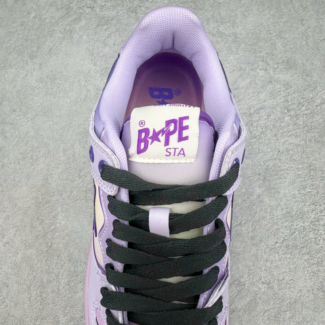 图片[5]-＃C版纯原福利 A Bathing Ape BAPE SK8 Sta Low 日本里原宿潮流品牌 安逸猿 SK8系列低帮休闲运动滑板板鞋 鞋款整体设计以滑板鞋设定的 BAPE SK8 STA 鞋侧「STA」徽标起点睛之效 鞋面不同区域以鲜明轮廓划分 选用高质感面料呈现 柔软绒面麂皮搭载橡胶鞋底 鞋跟处以「93」数字象征品牌创立年份 后跟位置绣上「BAPE」签名式字样 令设计更为完整 尺码：36 36.5 37 38 38.5 39 40 40.5 41 42 42.5 43 44 44.5 45-选品中心