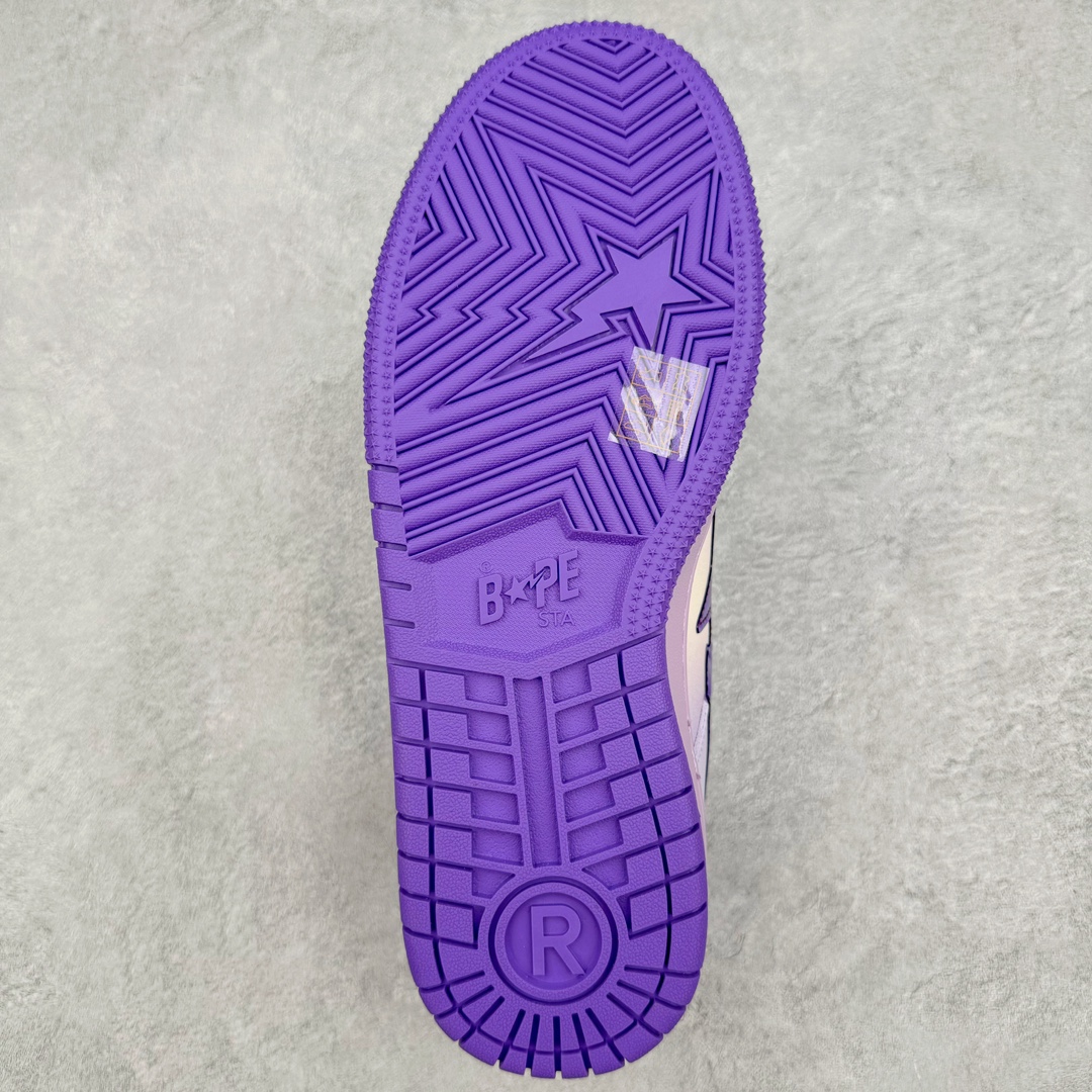 图片[9]-＃C版纯原福利 A Bathing Ape BAPE SK8 Sta Low 日本里原宿潮流品牌 安逸猿 SK8系列低帮休闲运动滑板板鞋 鞋款整体设计以滑板鞋设定的 BAPE SK8 STA 鞋侧「STA」徽标起点睛之效 鞋面不同区域以鲜明轮廓划分 选用高质感面料呈现 柔软绒面麂皮搭载橡胶鞋底 鞋跟处以「93」数字象征品牌创立年份 后跟位置绣上「BAPE」签名式字样 令设计更为完整 尺码：36 36.5 37 38 38.5 39 40 40.5 41 42 42.5 43 44 44.5 45-选品中心