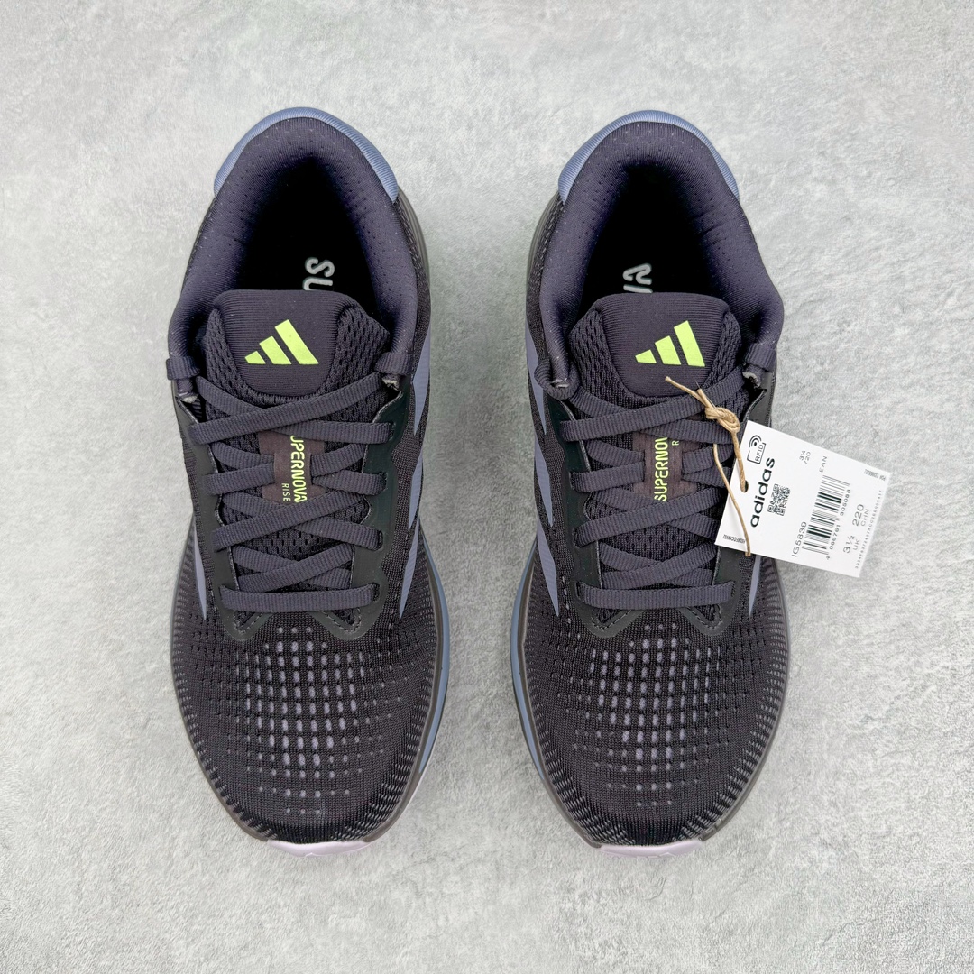 图片[2]-＃YG纯原 AD Supernova Rise 阿迪全新网面休闲长跑跑步鞋 IG5839 款鞋采用了Dreamstrike+ 中底 将缓冲材质与柔软的织物相结合 以最大限度地减少刺激性摩擦和慢跑后水泡的可能性 在美学方面 Supernova Rise 从自然和生物中汲取灵感 如深色底色和半绿色细节 尺码：36 36.5 37.5 38 38.5 39 40 40.5 41 42 42.5 43 44 44.5 45-选品中心