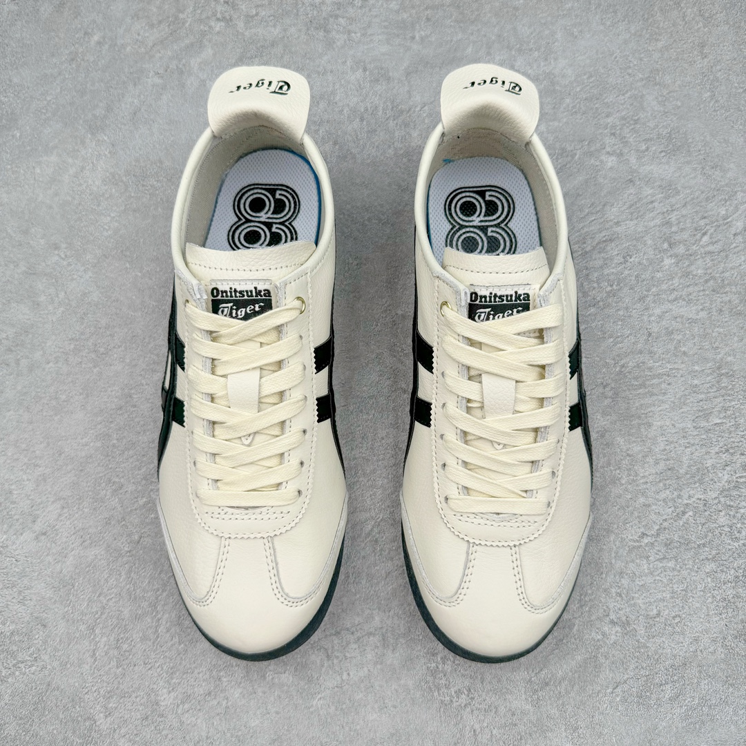 图片[2]-＃HK纯原 Asics Onitsuka Tiger MEXICO 66 亚瑟士鬼冢虎复古经典板鞋 市场最强版本 头层小羊皮加持 海外订单工厂出品 超成熟稳定的做工品控 原装全套纸板楦头开发 原汁原味 完美呈现版型 私模正确鞋底咬花纹路 一比一鞋头弧度高度鞋身弧度 绝不口嗨 细节品控鞋型随意秒杀市面 原档咬花纹路私模大底 一个单元有六个三角形 总体形拼接呈现花瓣状 官方四联吊牌 原装Ortholite轻量化鞋垫 原盒原配 质保卡 说明书 钢印防尘纸 纸板中底带钢印 乳胶组合鞋垫 支持全方位的对比专柜 产品从款式颜色造型上体现出追求舒适和细节的完美 鞋类更是推崇手工制作的严谨与完美 融舒适性与可穿性的设计风格 注重细节的完美和别致魅力 既保持稳重 又不失轻松的时尚感 尺码：36 37 37.5 38 39 39.5 40 40.5 41.5 42 42.5 43.5 44 45 46-选品中心