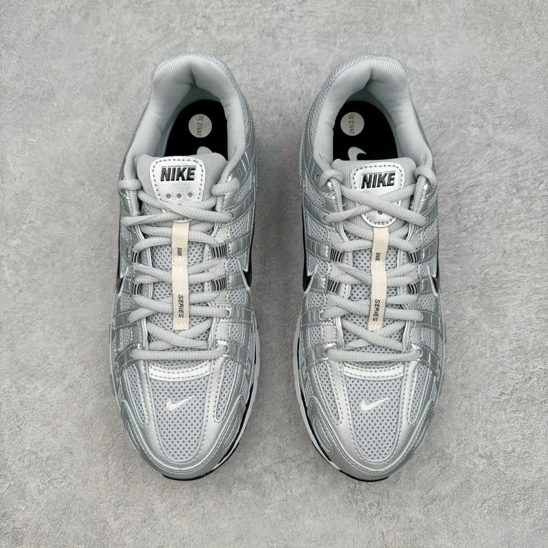 图片[2]-NK P-6000 系列低帮复古老爹风休闲运动舒适慢跑鞋 FB9876-101 融合 Pegasus 过往运动鞋设计 助力 21 世纪早期跑步运动跃升时尚新高度 采用透气网眼布、运动风格线条和耐穿覆面 兼具吸睛外观和舒适感受 中底泡绵以田径赛道为灵感 打造厚实设计 缔造出众缓震性能 尺码：36 36.5 37.5 38 38.5 39 40 40.5 41 42 42.5 43 44 44.5 45-选品中心