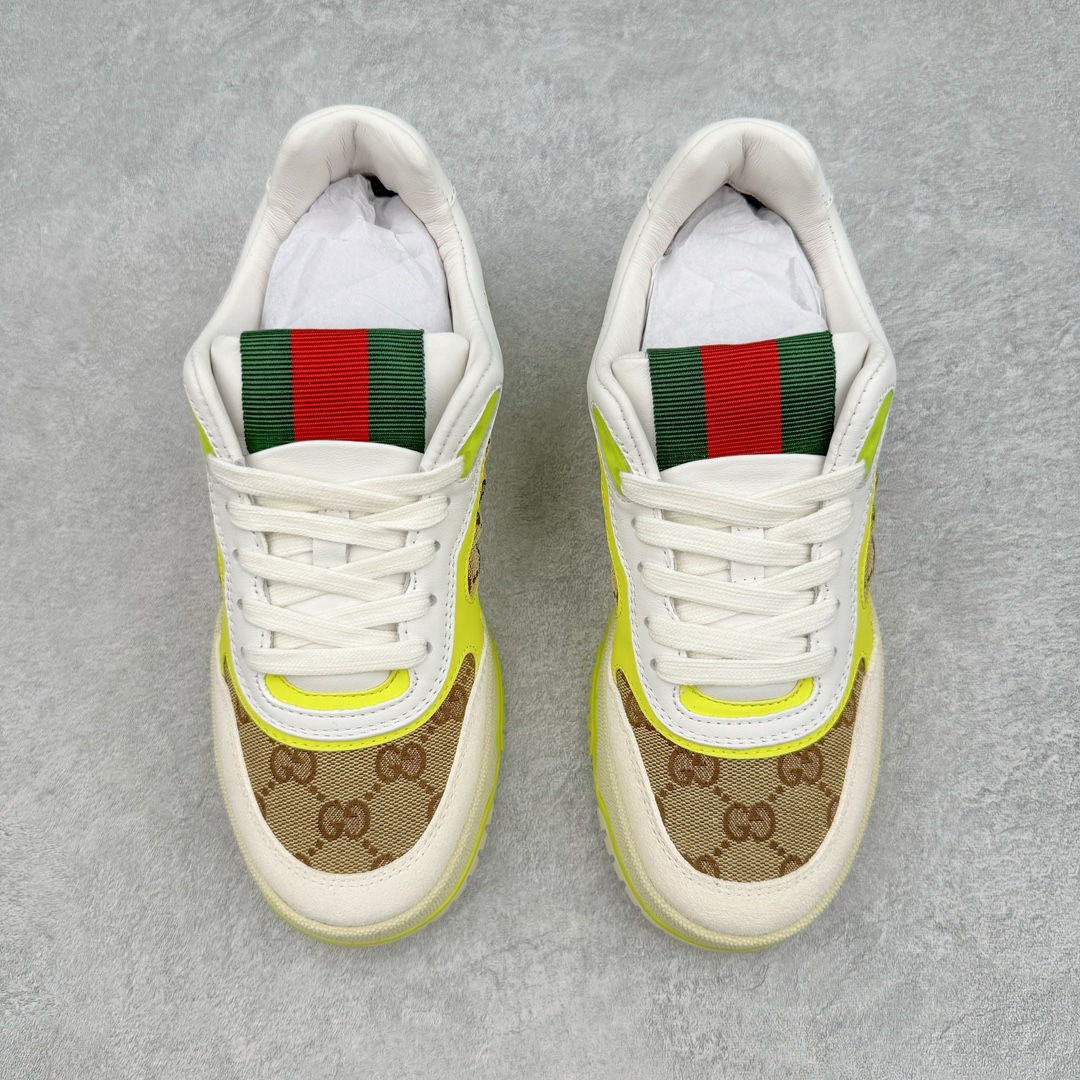 图片[2]-GUCCI Re-Web系列运动鞋 古驰运动鞋系列经典原型复古百搭做旧老爹板鞋/复古学院风 怀旧版 原厂订单 目前市面最强＃官网同步最新满天星礼盒全套包装 高端零售海外实体专供 ‬混卖版 渠‮原道‬装 全身20几个细节点全部做到一致还原 吊打市面所有版本 原版做旧 右脚鞋侧嵌入NFC防伪芯片装置＋鞋盒标二唯码扫描 秒进官网 秒杀市面任何版本 原装意大利进口 里外全皮 全套包装 全头层顶级软牛皮 广东代工出品 原档原标原盒 随意对比任何版本 尺码：35 36 37 38 39 40 41 42 43 44-选品中心