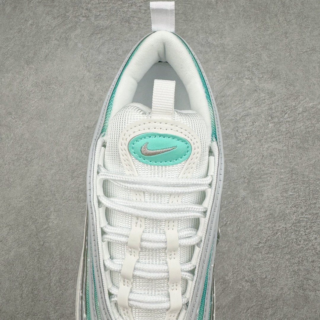 图片[5]-NK Air Max 97 OG 星辰北斗星 绿白渐变 921826-101 原装批次子弹 拆解原鞋开发 打造全市场最强版本子弹 这里只对比原鞋原厂TPU反光材料 市场首家原模原气垫 拒绝套用公底原档案Swoosh电绣 卡色匹配原版 尺码：36 36.5 37.5 38 38.5 39 40 40.5 41 42 42.5 43 44 44.5 45-选品中心