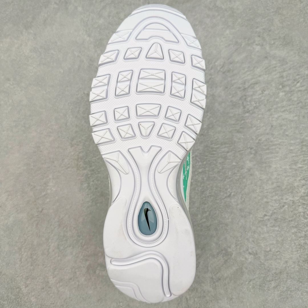 图片[9]-NK Air Max 97 OG 星辰北斗星 绿白渐变 921826-101 原装批次子弹 拆解原鞋开发 打造全市场最强版本子弹 这里只对比原鞋原厂TPU反光材料 市场首家原模原气垫 拒绝套用公底原档案Swoosh电绣 卡色匹配原版 尺码：36 36.5 37.5 38 38.5 39 40 40.5 41 42 42.5 43 44 44.5 45-选品中心