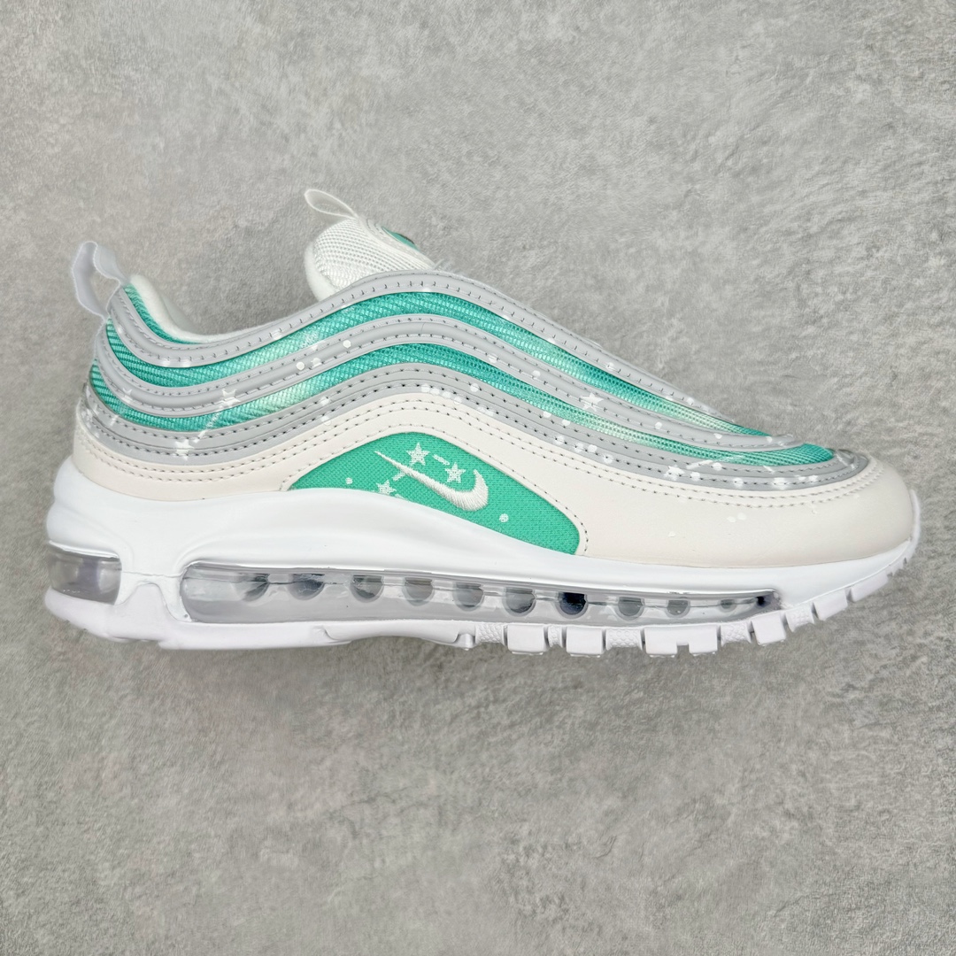 NK Air Max 97 OG 星辰北斗星 绿白渐变 921826-101 原装批次子弹 拆解原鞋开发 打造全市场最强版本子弹 这里只对比原鞋原厂TPU反光材料 市场首家原模原气垫 拒绝套用公底原档案Swoosh电绣 卡色匹配原版 尺码:36 36.5 37.5 38 38.5 39 40 40.5 41 42 42.5 43 44 44.5 45-选品中心
