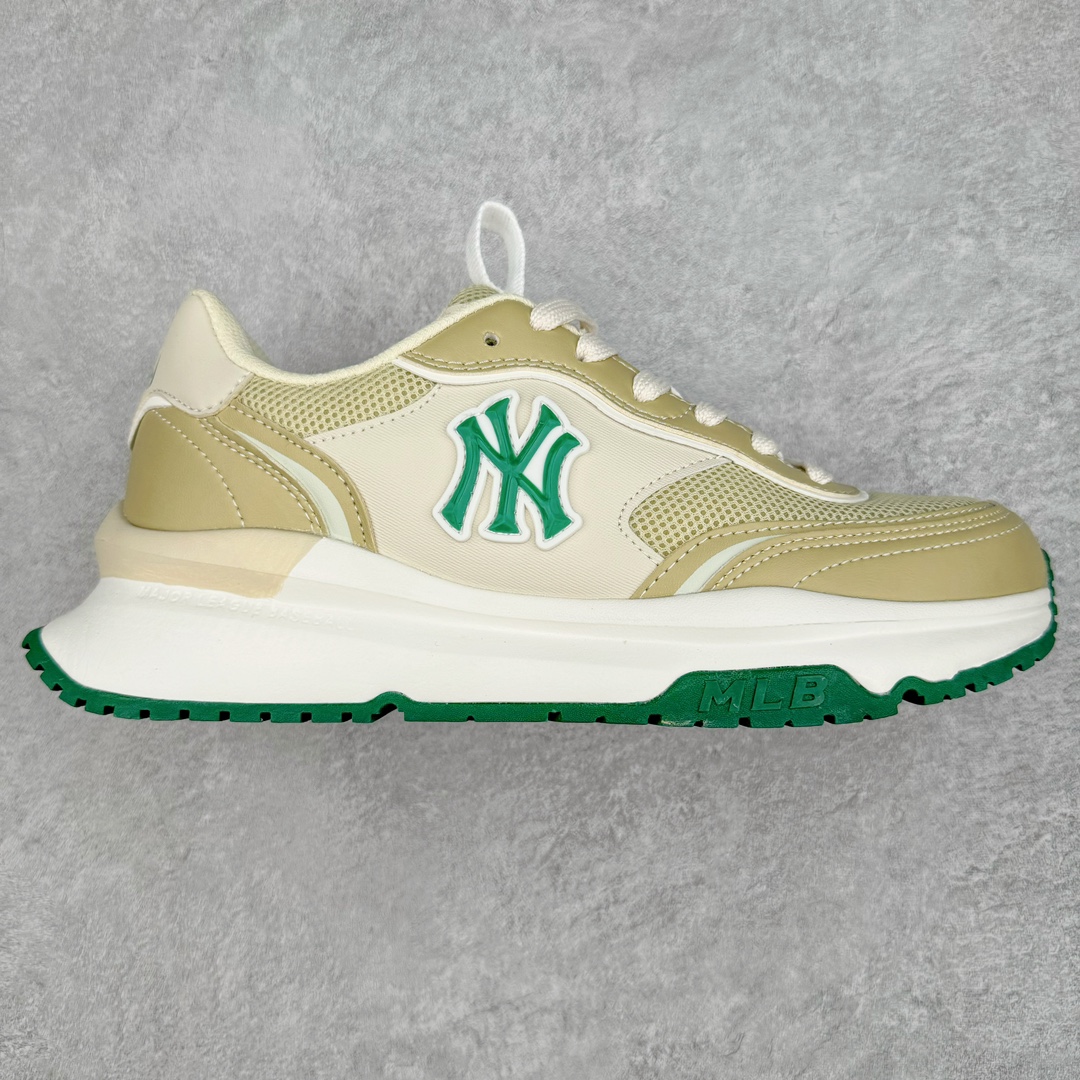 MLB Chunky Runner 2024S 复古印花老爹鞋系列低帮轻量增高厚底百搭休闲运动慢跑鞋 Korea韩国联名NY美国榄球纽约洋基队限定 韩国代购专供 全套原楦原纸板原厂数据开发 正确中底拉帮中底网布细节 平台代购专供 左脚内置芯片 韩国代购吊牌标贴 独家一比一RB+MD组合大底 高频后跟小人Logo精准对位立体饱满 正确网布加超迁鞋面 转印中底走线紧密 转印Logo工艺表层防刮不掉色 尺码：35 36 36.5 37.5 38 38.5 39 40 40.5 41 42 42.5 43 44 45-选品中心