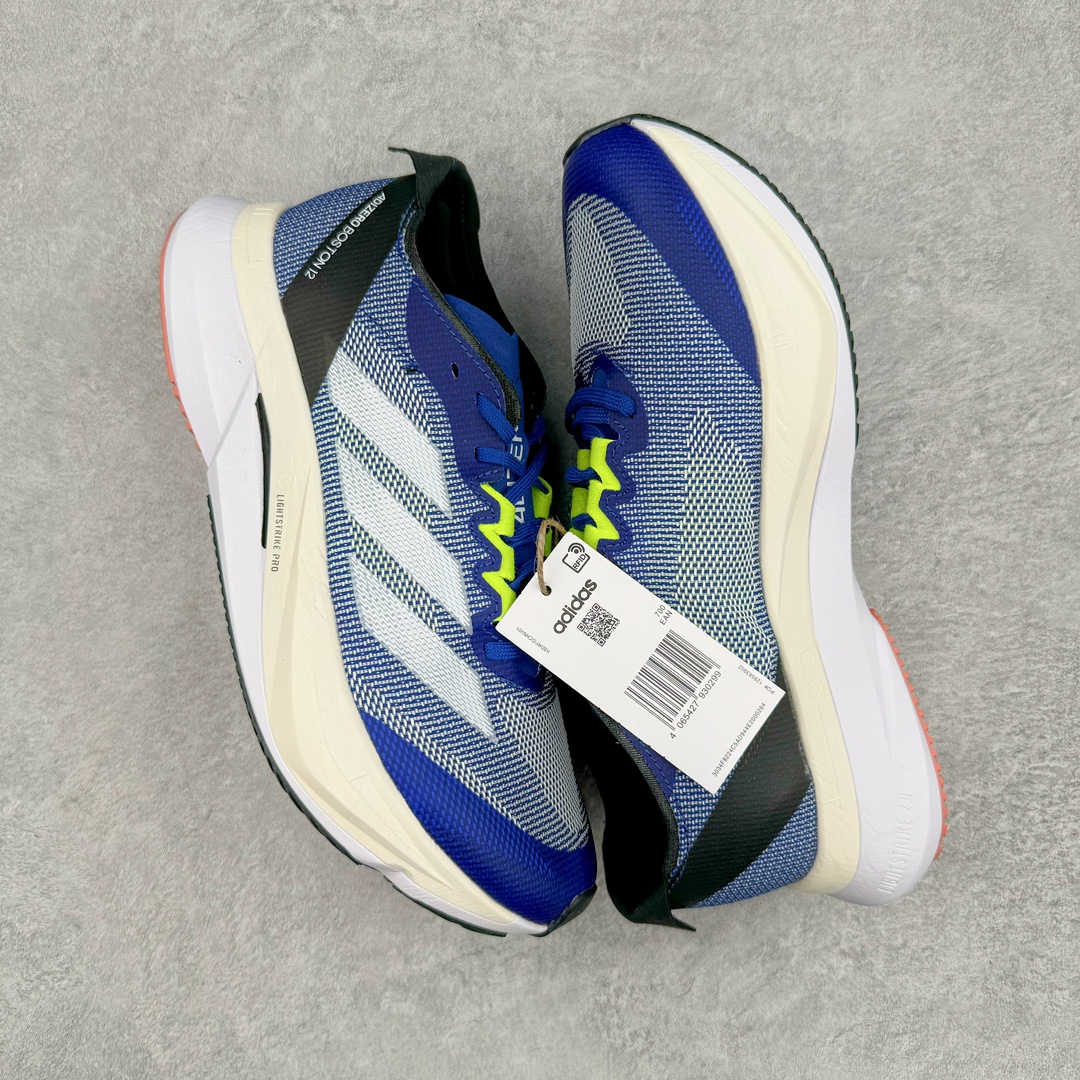 图片[3]-AD Adizero Boston 12 波士顿夏季透气网眼竞速跑鞋 延续爪型玻璃纤维推进系统 进化为全掌式的ENERGY RODS 2.0 从脚跟到脚趾的一体成形设计 强化整体推进力 提升速度表现 升级透气鞋面更具支撑性 利用ENGINEERED MESH技术进行不同密度织纹 强化支撑性 更使用50%以上的回收材料製成 减低塑料浪费 此外变薄的鞋舌为前掌提供更多空间 提供跑者更好的穿着感受 马牌轮胎大底耐磨性佳 大底全掌采用耐磨的Continental马牌轮胎大底 在各种环境下保有良好抓地力 尺码：36 36.5 37 38 38.5 39 40 40.5 41 42 42.5 43 44 44.5 45-选品中心