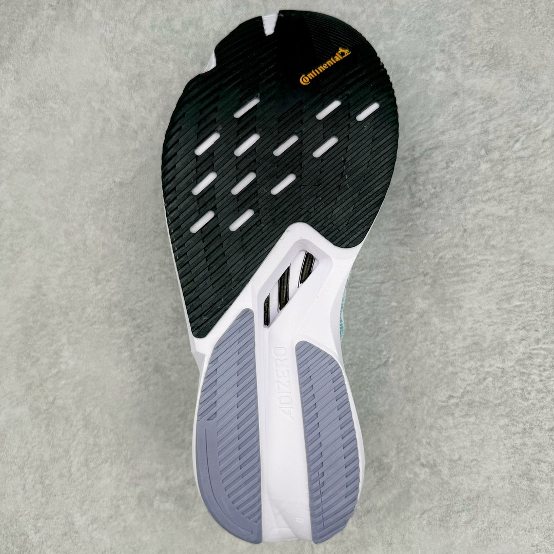 图片[9]-AD Adizero Boston 12 波士顿夏季透气网眼竞速跑鞋 延续爪型玻璃纤维推进系统 进化为全掌式的ENERGY RODS 2.0 从脚跟到脚趾的一体成形设计 强化整体推进力 提升速度表现 升级透气鞋面更具支撑性 利用ENGINEERED MESH技术进行不同密度织纹 强化支撑性 更使用50%以上的回收材料製成 减低塑料浪费 此外变薄的鞋舌为前掌提供更多空间 提供跑者更好的穿着感受 马牌轮胎大底耐磨性佳 大底全掌采用耐磨的Continental马牌轮胎大底 在各种环境下保有良好抓地力 尺码：36 36.5 37 38 38.5 39 40 40.5 41 42 42.5 43 44 44.5 45-选品中心