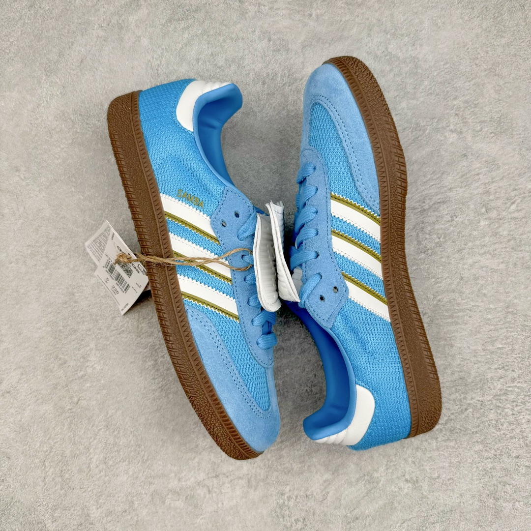 图片[3]-＃MF AD Original Samba LT 复古经典轻便板鞋 IE9170 这款桑巴鞋展示了高质量的工艺 带有装饰的超锁缝制和无缝的手感 柔软、柔软的皮革造型和标志性的3条纹完成了精致的外观 正规合身鞋带 鞋面上有绒面鞋垫 橡胶鞋底 享受正畸套筒软感 自50年代首次亮相以来就一直在赢得粉丝的青睐 尺码：36 36.5 37.5 38 38.5 39 40 40.5 41 42 42.5 43 44 44.5 45-选品中心