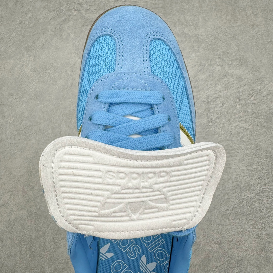 图片[4]-＃MF AD Original Samba LT 复古经典轻便板鞋 IE9170 这款桑巴鞋展示了高质量的工艺 带有装饰的超锁缝制和无缝的手感 柔软、柔软的皮革造型和标志性的3条纹完成了精致的外观 正规合身鞋带 鞋面上有绒面鞋垫 橡胶鞋底 享受正畸套筒软感 自50年代首次亮相以来就一直在赢得粉丝的青睐 尺码：36 36.5 37.5 38 38.5 39 40 40.5 41 42 42.5 43 44 44.5 45-选品中心