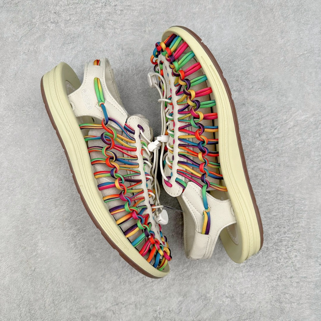 图片[3]-人气户外休闲鞋品牌-科恩Keen Uneek Flat-M 平底编织弹力穿搭溯溪涉水休闲户外凉鞋 #外贸订单出口品质#采用进口机台编制两根尼龙绳组成鞋面(快干衬里原料!!)#原装轻量级EVA中底缓震材质组合防滑橡胶外底部 夏季潮鞋,文青界的凉鞋至尊 都市机能户外品牌 KEEN 向来积极为其旗下大热鞋款 UNEEK 推出联名款，后跟为全封闭设计，快干衬里，HIGH-TRACTION橡胶外底，及轻量级EVA中底，达到轻量缓震的同时减轻重量。尺码：35 36 37 38 40 41 42 43 44 45-选品中心