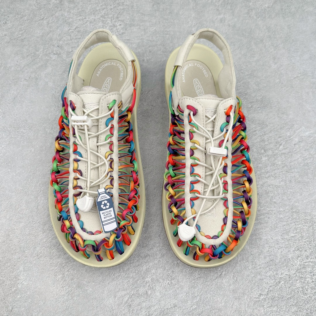 图片[2]-人气户外休闲鞋品牌-科恩Keen Uneek Flat-M 平底编织弹力穿搭溯溪涉水休闲户外凉鞋 #外贸订单出口品质#采用进口机台编制两根尼龙绳组成鞋面(快干衬里原料!!)#原装轻量级EVA中底缓震材质组合防滑橡胶外底部 夏季潮鞋,文青界的凉鞋至尊 都市机能户外品牌 KEEN 向来积极为其旗下大热鞋款 UNEEK 推出联名款，后跟为全封闭设计，快干衬里，HIGH-TRACTION橡胶外底，及轻量级EVA中底，达到轻量缓震的同时减轻重量。尺码：35 36 37 38 40 41 42 43 44 45-选品中心