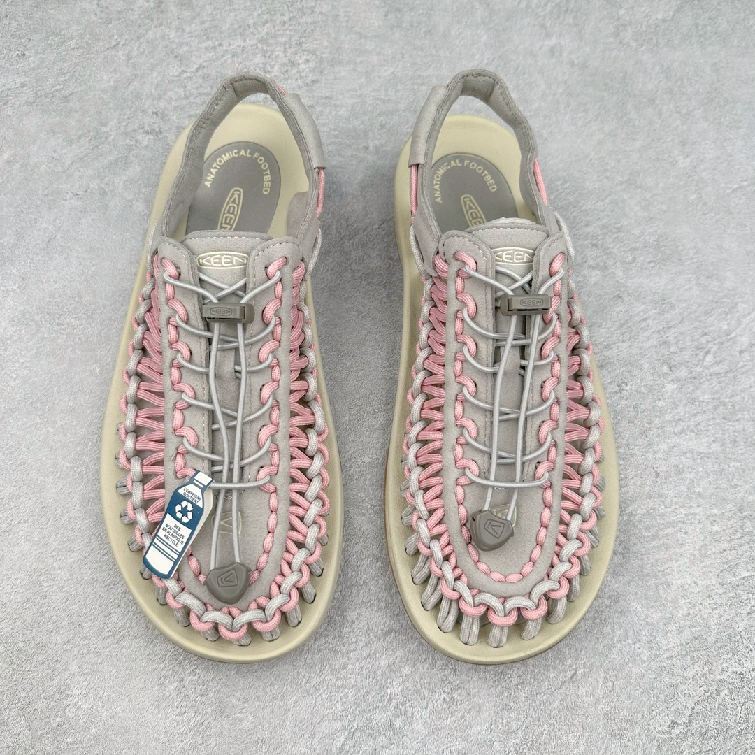 图片[2]-人气户外休闲鞋品牌-科恩Keen Uneek Flat-M 平底编织弹力穿搭溯溪涉水休闲户外凉鞋 #外贸订单出口品质#采用进口机台编制两根尼龙绳组成鞋面(快干衬里原料!!)#原装轻量级EVA中底缓震材质组合防滑橡胶外底部 夏季潮鞋,文青界的凉鞋至尊 都市机能户外品牌 KEEN 向来积极为其旗下大热鞋款 UNEEK 推出联名款，后跟为全封闭设计，快干衬里，HIGH-TRACTION橡胶外底，及轻量级EVA中底，达到轻量缓震的同时减轻重量。尺码：35 36 37 38 40 41 42 43 44 45-选品中心