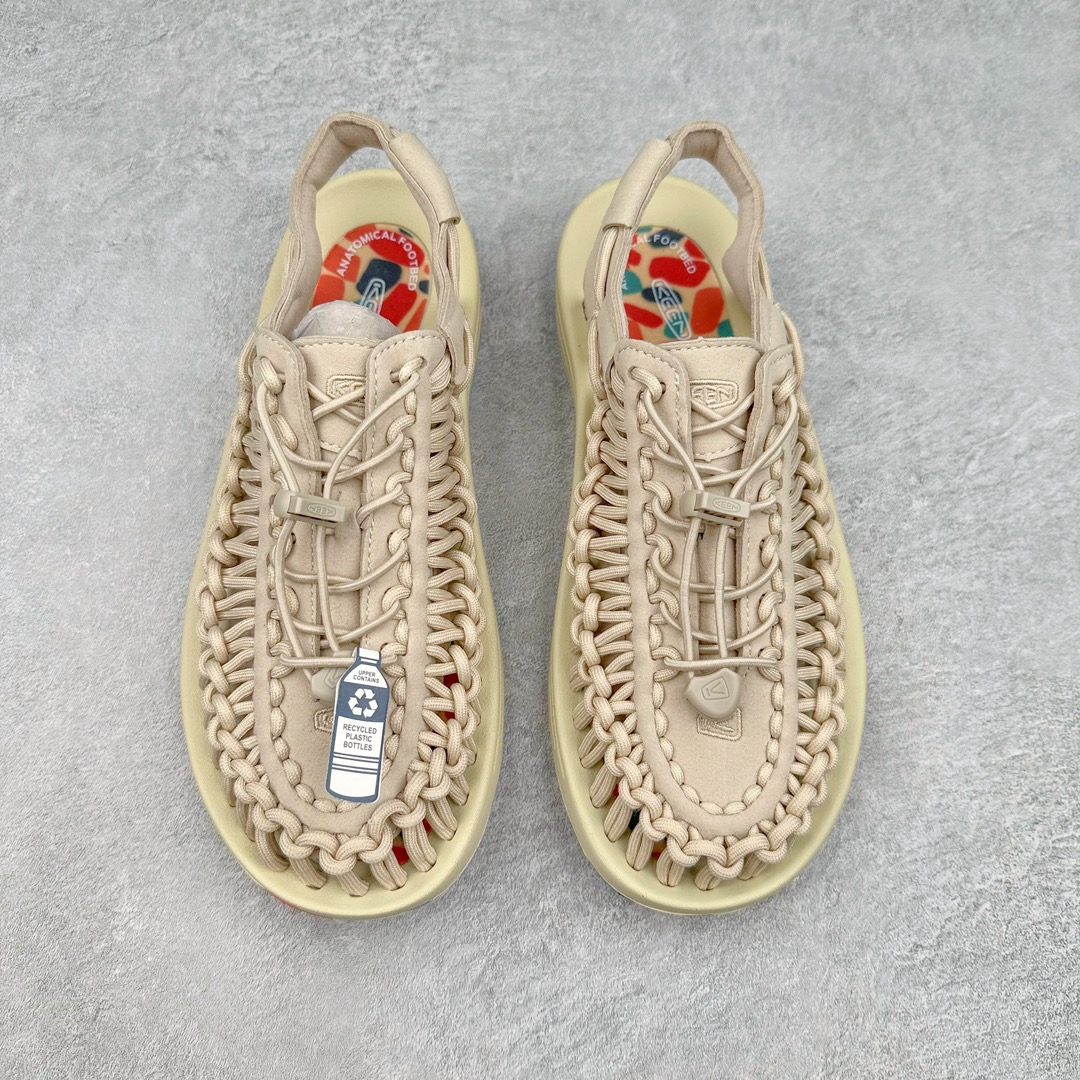 图片[2]-人气户外休闲鞋品牌-科恩Keen Uneek Flat-M 平底编织弹力穿搭溯溪涉水休闲户外凉鞋 #外贸订单出口品质#采用进口机台编制两根尼龙绳组成鞋面(快干衬里原料!!)#原装轻量级EVA中底缓震材质组合防滑橡胶外底部 夏季潮鞋,文青界的凉鞋至尊 都市机能户外品牌 KEEN 向来积极为其旗下大热鞋款 UNEEK 推出联名款，后跟为全封闭设计，快干衬里，HIGH-TRACTION橡胶外底，及轻量级EVA中底，达到轻量缓震的同时减轻重量。尺码：35 36 37 38 40 41 42 43 44 45-选品中心