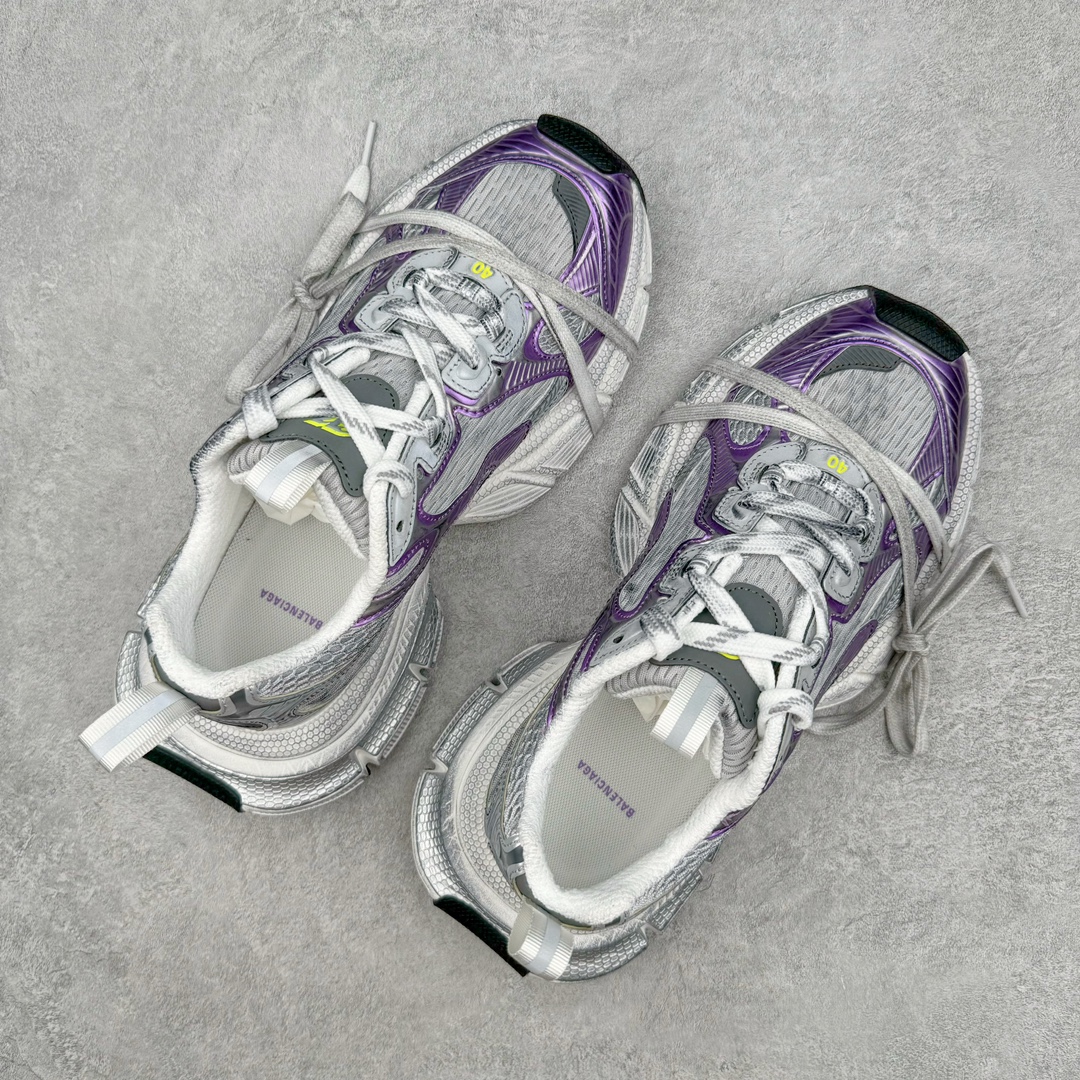 图片[3]-＃VG零售版 BALENCIAGA 3XL Sneakers 巴黎世家十代网布系带低帮走秀复古老爹鞋 全套原纸板楦头开发 最原汁原味的灵魂版型 全鞋荧光划线卡点 胶水把控整洁度追求极致完美 每一双都是工艺品 多重QC质检 超越公司货的品控标准 实实在在的免检产品 原盒原配 正确字体电绣 粗细、位置、大小正确 侧边TPU 透气孔匹配意产原版 正确分离大底 TPU软底 原版一致大底LOGO 立体感十足 原厂皮料水洗做旧 采购原厂网纱 不含皮革 网布材料和聚氨酯 磨损效果 鞋头边缘和后帮 Balenciaga 徽标 鞋面和后跟凸印尺码 鞋舌 3XL 橡胶品牌标识和反光细节 鞋帮拉袢和鞋舌拉祥 配反光细节 备用鞋带在鞋履前侧 可在穿着前取下 便于不同造型搭配 正常尺码 尺码：35 36 37 38 39 40 41 42 43 44 45 46-选品中心