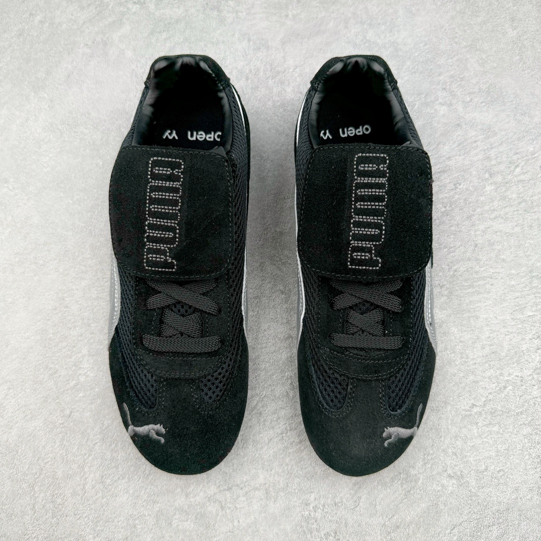 图片[2]-＃绿X/GX Puma Roma M Motorsport 彪马罗马阿莫尔系列低帮复古运动休闲赛车跑鞋 市面唯一正确版本 平台订单 独家原档私模大底 正确纸板中底 海玻璃鞋垫 原盒原配鞋盒分三个尺码段 原厂电绣 正确翻毛皮鞋面 全球知名运动品牌PUMA宝马赛车系列，融合了宝马车队的标志性配色，以趣味十足又前卫复古的设计引领潮流，将赛道精神融入街头时尚，开启前卫竞速之旅。自1978年巴伐利亚车队走上世界舞台，宝马赛车就在全球汽车制造和赛车运动领域留下了浓墨重彩的一笔。全新的两款BMW MMS Roma与BMW MMS Speedboat鞋款，均从宝马车型中汲取灵感。以黑或白为底色，融入经典配色，主打前卫复古风。Roma鞋款的鞋侧以复古的流线造型，缀以宝马经典Logo，巧妙吸睛；而Speedcat鞋款以亮眼三色条纹元素缀以舒适鞋面，赋予了独特的个性美学，演绎赛车的无尽能量。 货号：397397-01 尺码：35.5 36 37 37.5 38 38.5 39 40 40.5 41 42 42.5 43 44-选品中心