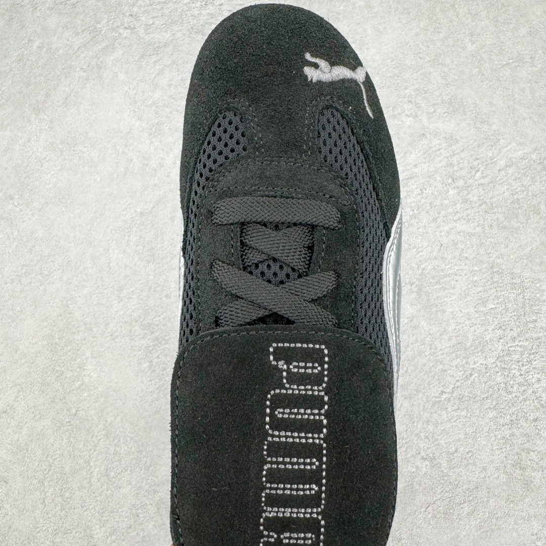 图片[4]-＃绿X/GX Puma Roma M Motorsport 彪马罗马阿莫尔系列低帮复古运动休闲赛车跑鞋 市面唯一正确版本 平台订单 独家原档私模大底 正确纸板中底 海玻璃鞋垫 原盒原配鞋盒分三个尺码段 原厂电绣 正确翻毛皮鞋面 全球知名运动品牌PUMA宝马赛车系列，融合了宝马车队的标志性配色，以趣味十足又前卫复古的设计引领潮流，将赛道精神融入街头时尚，开启前卫竞速之旅。自1978年巴伐利亚车队走上世界舞台，宝马赛车就在全球汽车制造和赛车运动领域留下了浓墨重彩的一笔。全新的两款BMW MMS Roma与BMW MMS Speedboat鞋款，均从宝马车型中汲取灵感。以黑或白为底色，融入经典配色，主打前卫复古风。Roma鞋款的鞋侧以复古的流线造型，缀以宝马经典Logo，巧妙吸睛；而Speedcat鞋款以亮眼三色条纹元素缀以舒适鞋面，赋予了独特的个性美学，演绎赛车的无尽能量。 货号：397397-01 尺码：35.5 36 37 37.5 38 38.5 39 40 40.5 41 42 42.5 43 44-选品中心