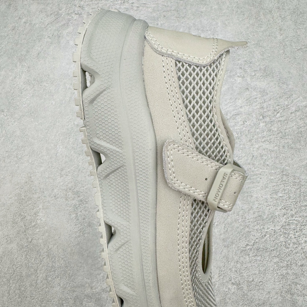 图片[6]-＃绿X/GX RX MARIE x SALOMON 萨洛蒙舒适減震耐磨低帮生活一脚蹬休闲鞋 在设计上向经典鞋款玛丽珍鞋致敬，其轮廓遵循尼龙搭扣玛丽珍鞋的经典外观。鞋底采用Salomon的Contagrip®技术，这种专利外底设计提供了卓越的抓地力和耐磨性，无论在城市街头还是户外小径上，都能自信行走。中底配备EVA缓震系统，有效吸收每一步的冲击力，减少长时间行走或站立带来的疲劳感。在功能上采用了网布透气鞋面，并配置了轻质 EVA 中底，融入了轻盈舒适的运动感（重量仅为237 克），使其成为一款户外恢复鞋，穿着它能提供长途徒步旅行后的舒适感。鞋带和扣带设计不仅增加了鞋款的时尚感，还方便调节松紧，确保每一位穿着者都能找到最合适的贴合度。透气性良好的鞋垫和内衬材质，保持双脚的干爽与舒适，让你在长时间穿着时也不会感到闷热。不仅在设计上兼顾了时尚和功能，还具备了广泛的适用性。无论是上班、购物、还是郊游，这款鞋都能胜任。其优雅的外观和强大的功能性，使其成为都市女性和户外爱好者的最佳选择。 尺码：36 36.5 37.5 38 38.5 39-选品中心