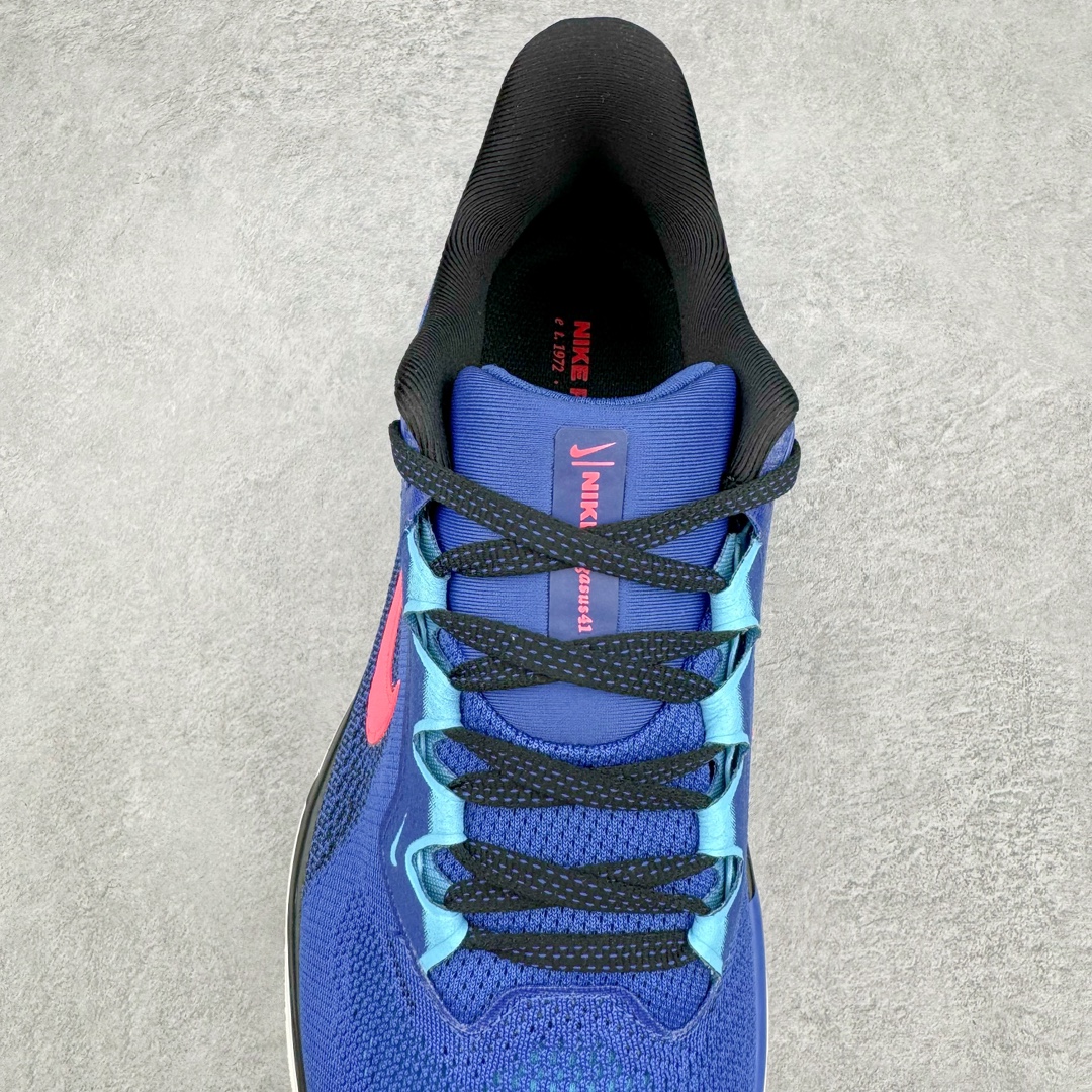 图片[5]-NK Zoom Pegasus 飞马41代马拉松系列网面透气缓震疾速跑鞋 拥有 Zoom Air 一如既往的稳定感和流畅感 鞋面采用工程网眼设计 为特定高热区域营造出色透气性 进一步增加鞋面的穿孔数量 让足部能够快速散热 中足搭配 Flywire 飞线 在高速运动时营造舒适稳定的贴合感 内置Zoon气垫加持 动力十足 货号：FN4932-401 尺码：36 36.5 37.5 38 38.5 39 40 40.5 41 42 42.5 43 44 44.5 45-选品中心