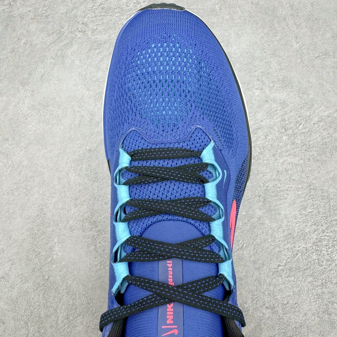 图片[4]-NK Zoom Pegasus 飞马41代马拉松系列网面透气缓震疾速跑鞋 拥有 Zoom Air 一如既往的稳定感和流畅感 鞋面采用工程网眼设计 为特定高热区域营造出色透气性 进一步增加鞋面的穿孔数量 让足部能够快速散热 中足搭配 Flywire 飞线 在高速运动时营造舒适稳定的贴合感 内置Zoon气垫加持 动力十足 货号：FN4932-401 尺码：36 36.5 37.5 38 38.5 39 40 40.5 41 42 42.5 43 44 44.5 45-选品中心