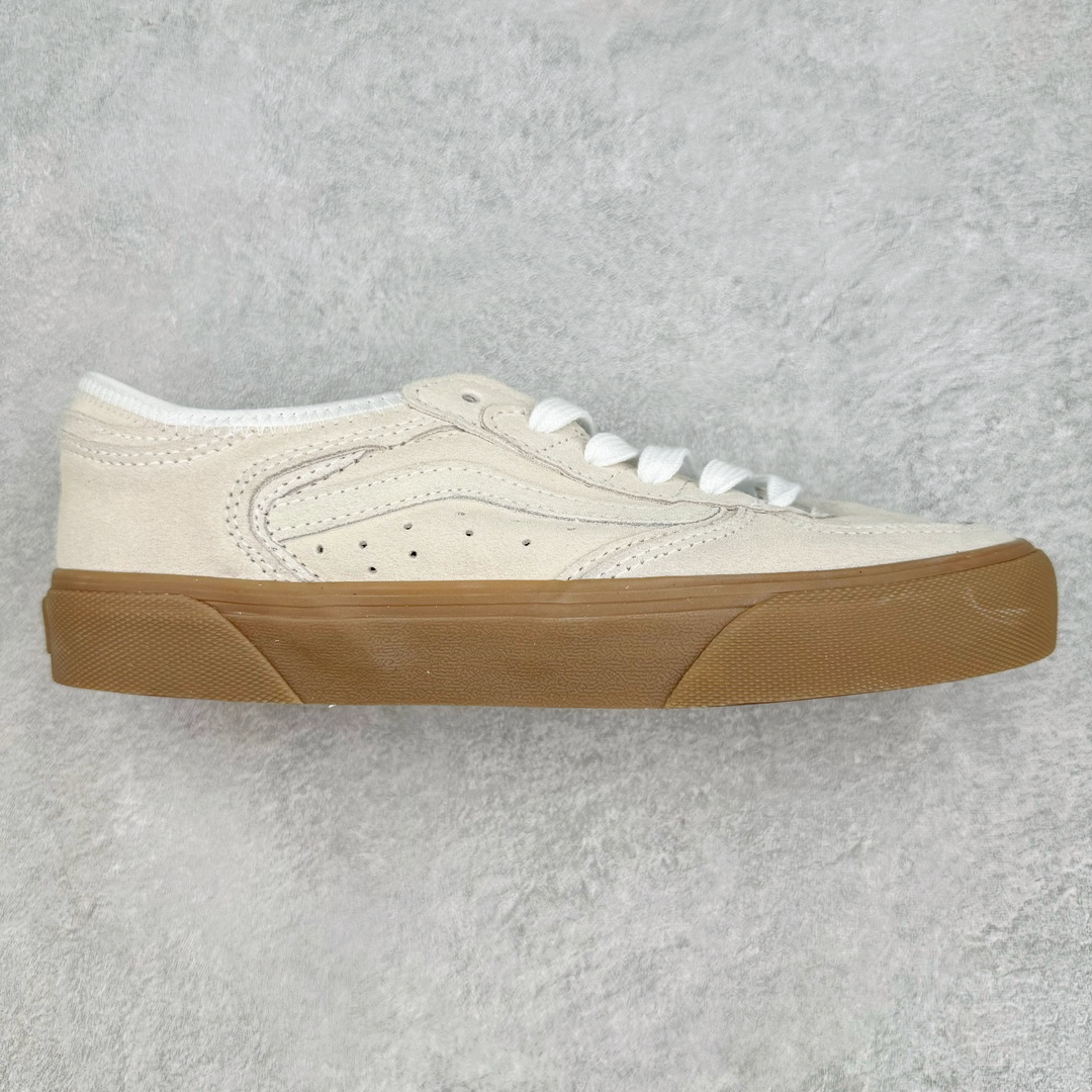 Vans Rowley Classics 米色 范斯官方 经典复古休闲滑板鞋 复古鞋型搭配全麂皮鞋身做工扎实 鞋两侧标志性Vans条纹Sidestripe 后跟压印数字“66/99”分表代表Vans品牌成立于1966和Rowley Pro诞生于1999 细节满满 货号：VN0009QJQJM 尺码：35 36 36.5 37 38 38.5 39 40 40.5 41 42 42.5 43 44-选品中心