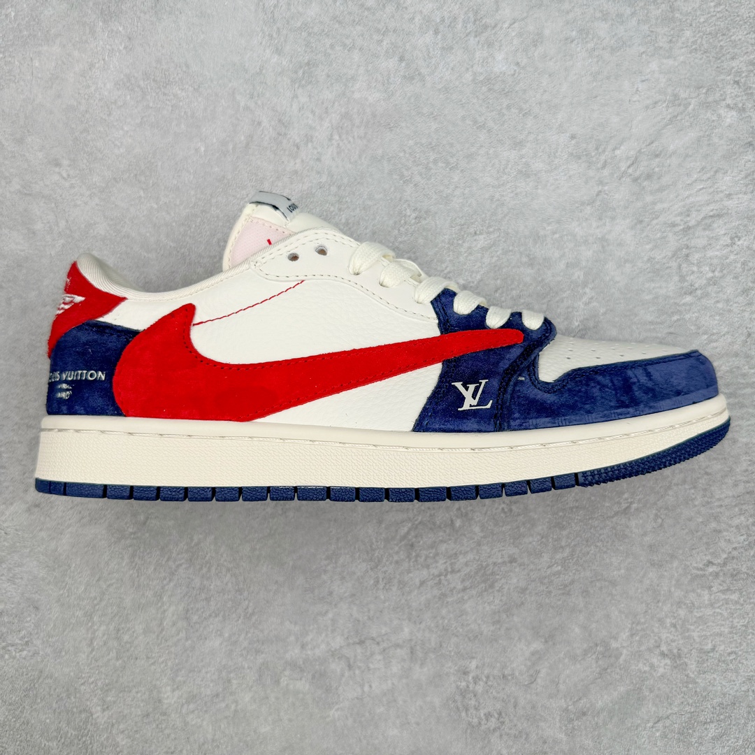 TS x Air Jordan AJ1 Low 倒钩低帮联名定制配色 YQ2088-670 原厂内置气垫魔块 A模大底 头层小牛皮 鞋舌AJ原厂专用牛津布+AJ专用反口珍珠布+原厂无杂质高弹内里海棉+特殊封边弹力鞋带 尺码：36 36.5 37.5 38 38.5 39 40 40.5 41 42 42.5 43 44 44.5 45 46 47.5-选品中心