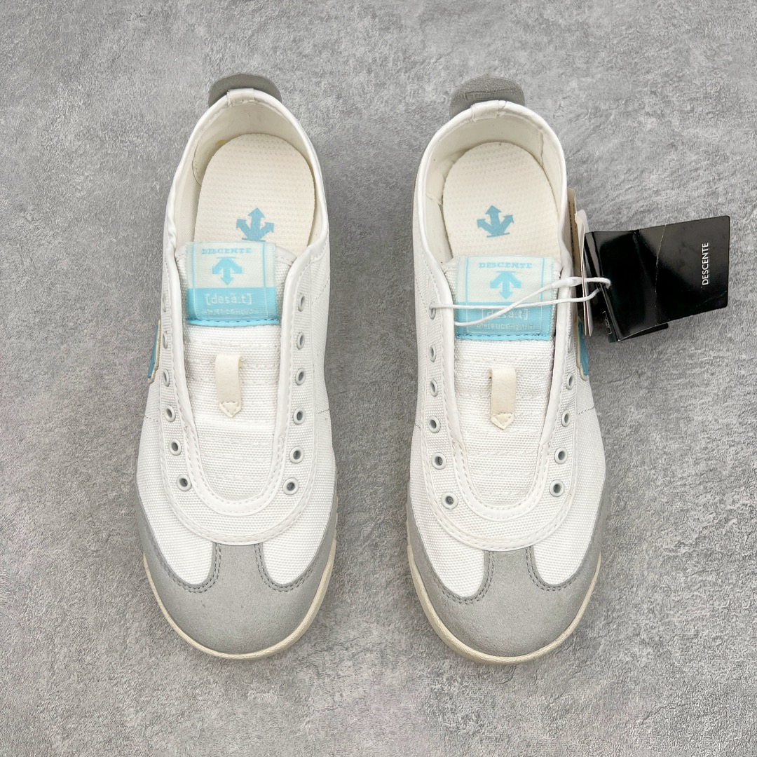 图片[2]-DESCENTE CHRON 迪桑特复古运动一脚蹬帆布鞋透气休闲鞋 轻松方便的一脚蹬设计 搭配轻质弹性鞋底 脚感舒适 简洁的帆布鞋面设计适用于多场景穿搭 尺码：36 36.5 37.5 38 38.5 39 40 40.5 41 42 42.5 43 44 44.5 45-选品中心