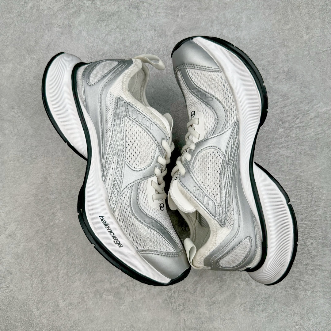 图片[3]-＃绿X BALENCIAGA CIRCUIT 巴黎世家圆头系带LOGO印花低帮老爹鞋 全套原纸板楦头开发 最原汁原味的灵魂版型 全鞋荧光划线卡点 胶水把控整洁度追求极致完美 每一双都是工艺品 多重QC质检 超越公司货的品控标准 实实在在的免检产品 原盒原配 正确字体电绣 粗细、位置、大小正确 侧边TPU 透气孔匹配意产原版 正确分离大底 TPU软底 原版一致大底LOGO 立体感十足 原厂皮料水洗做旧 采购原厂网纱 偏大一码 尺码：35 36 37 38 39 40 41 42 43 44 45 46-选品中心