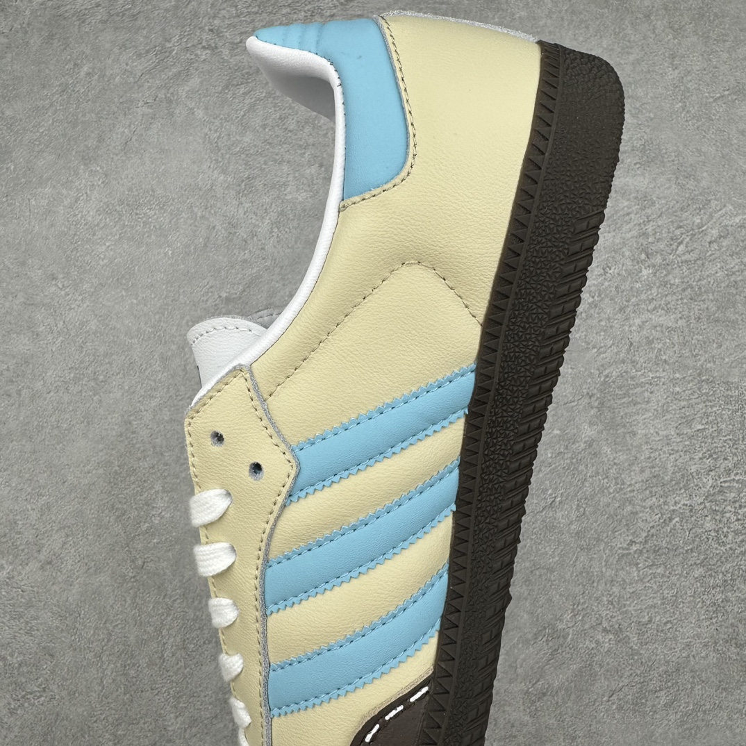 图片[7]-AD Original Samba OG 复古经典轻便板鞋 IG1024 这款桑巴鞋展示了高质量的工艺 带有装饰的超锁缝制和无缝的手感 柔软、柔软的皮革造型和标志性的3条纹完成了精致的外观 正规合身鞋带 鞋面上有绒面鞋垫 橡胶鞋底 享受正畸套筒软感 自50年代首次亮相以来就一直在赢得粉丝的青睐 尺码：36 36.5 37.5 38 38.5 39 40 40.5 41 42 42.5 43 44 44.5 45-选品中心