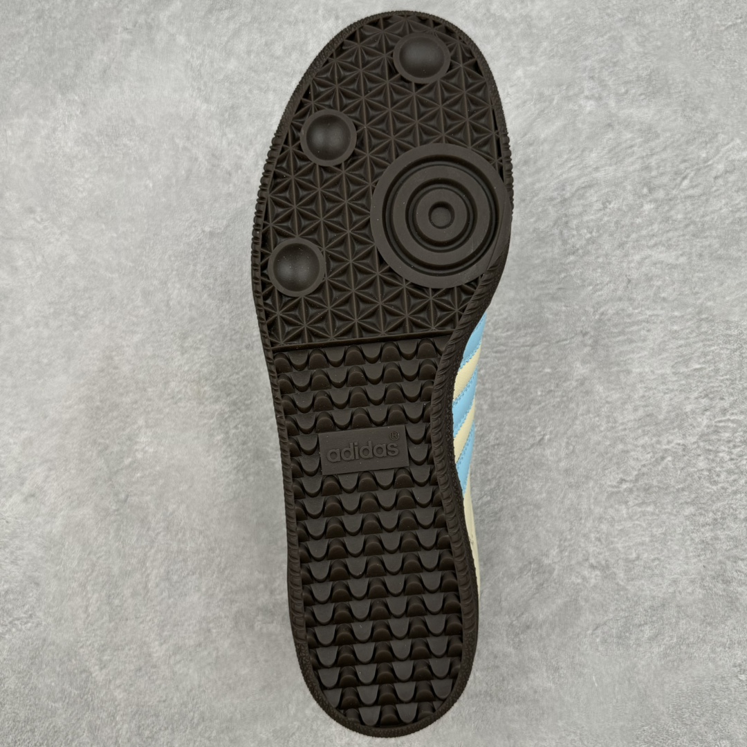 图片[9]-AD Original Samba OG 复古经典轻便板鞋 IG1024 这款桑巴鞋展示了高质量的工艺 带有装饰的超锁缝制和无缝的手感 柔软、柔软的皮革造型和标志性的3条纹完成了精致的外观 正规合身鞋带 鞋面上有绒面鞋垫 橡胶鞋底 享受正畸套筒软感 自50年代首次亮相以来就一直在赢得粉丝的青睐 尺码：36 36.5 37.5 38 38.5 39 40 40.5 41 42 42.5 43 44 44.5 45-选品中心