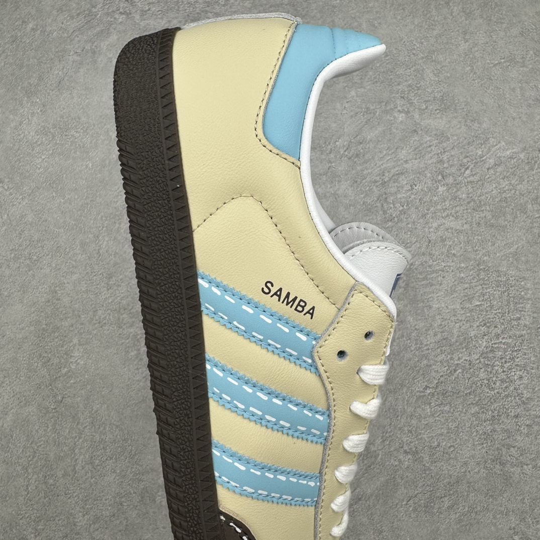 图片[6]-AD Original Samba OG 复古经典轻便板鞋 IG1024 这款桑巴鞋展示了高质量的工艺 带有装饰的超锁缝制和无缝的手感 柔软、柔软的皮革造型和标志性的3条纹完成了精致的外观 正规合身鞋带 鞋面上有绒面鞋垫 橡胶鞋底 享受正畸套筒软感 自50年代首次亮相以来就一直在赢得粉丝的青睐 尺码：36 36.5 37.5 38 38.5 39 40 40.5 41 42 42.5 43 44 44.5 45-选品中心