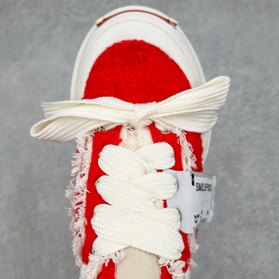 图片[4]-＃纯原福利 SMILEREPUBLIC 檀健次主理品牌 2024新款 众多明星上脚同款厚底开口笑帆布鞋 市售最高品质 得物毒盒最新版本 纯原一致 细节 品质 欢迎对比 市售唯一原厂渠道材料打造 该系列以“SMILE”为灵感来源 捕捉潮流 主打柔软的帆布设计 ms有裁切的羊毛流苏与独特编织技艺HZ 黑色35-45 白色35-45 其他35-40-选品中心