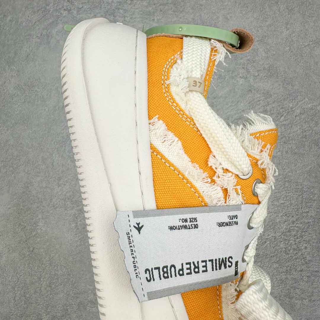 图片[6]-＃纯原福利 SMILEREPUBLIC 檀健次主理品牌 2024新款 众多明星上脚同款厚底开口笑帆布鞋 市售最高品质 得物毒盒最新版本 纯原一致 细节 品质 欢迎对比 市售唯一原厂渠道材料打造 该系列以“SMILE”为灵感来源 捕捉潮流 主打柔软的帆布设计 ms有裁切的羊毛流苏与独特编织技艺HZ 黑色35-45 白色35-45 其他35-40-选品中心