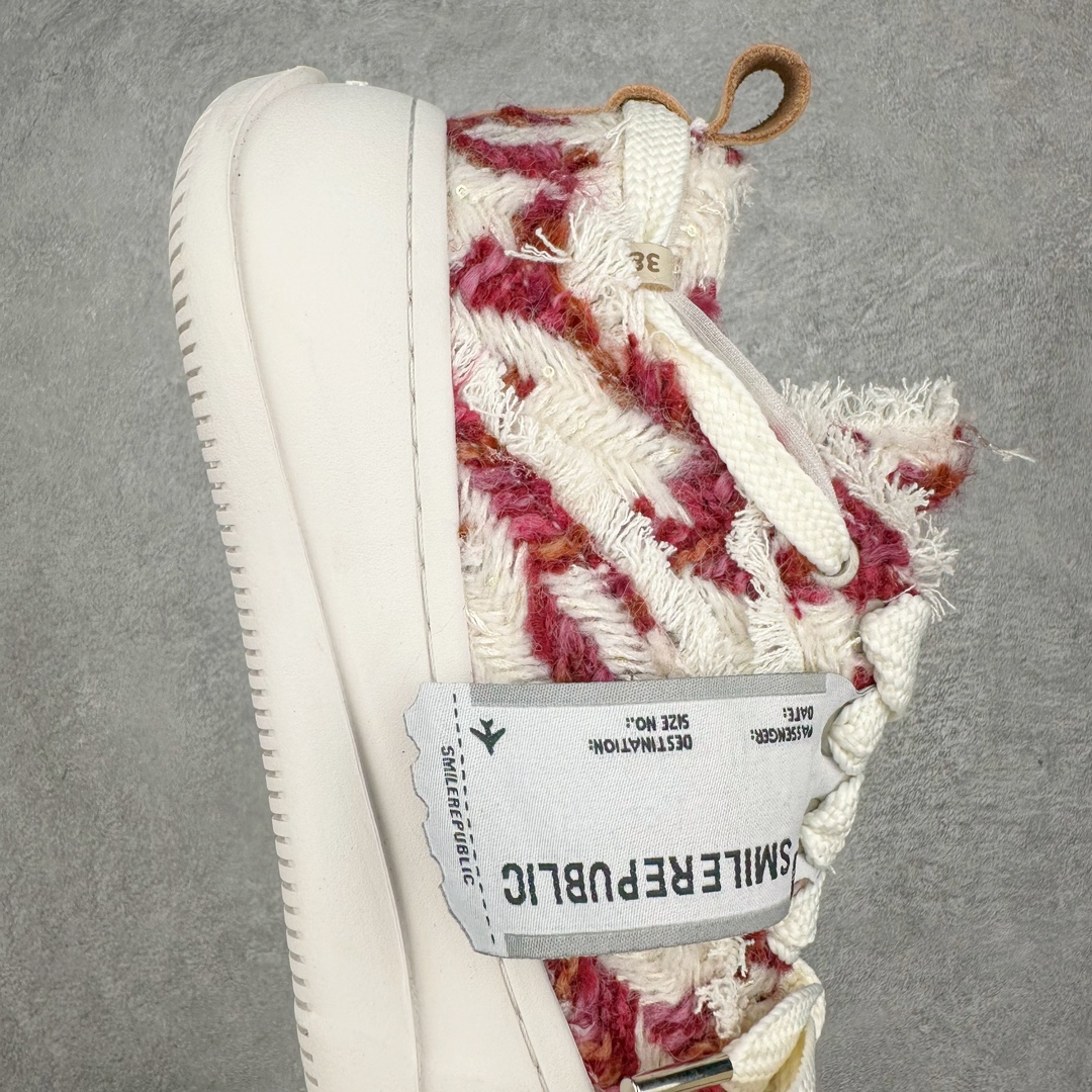 图片[6]-＃纯原福利 SMILEREPUBLIC 檀健次主理品牌 2024新款 众多明星上脚同款厚底开口笑帆布鞋 市售最高品质 得物毒盒最新版本 纯原一致 细节 品质 欢迎对比 市售唯一原厂渠道材料打造 该系列以“SMILE”为灵感来源 捕捉潮流 主打柔软的帆布设计 ms有裁切的羊毛流苏与独特编织技艺HZ 黑色35-45 白色35-45 其他35-40-选品中心