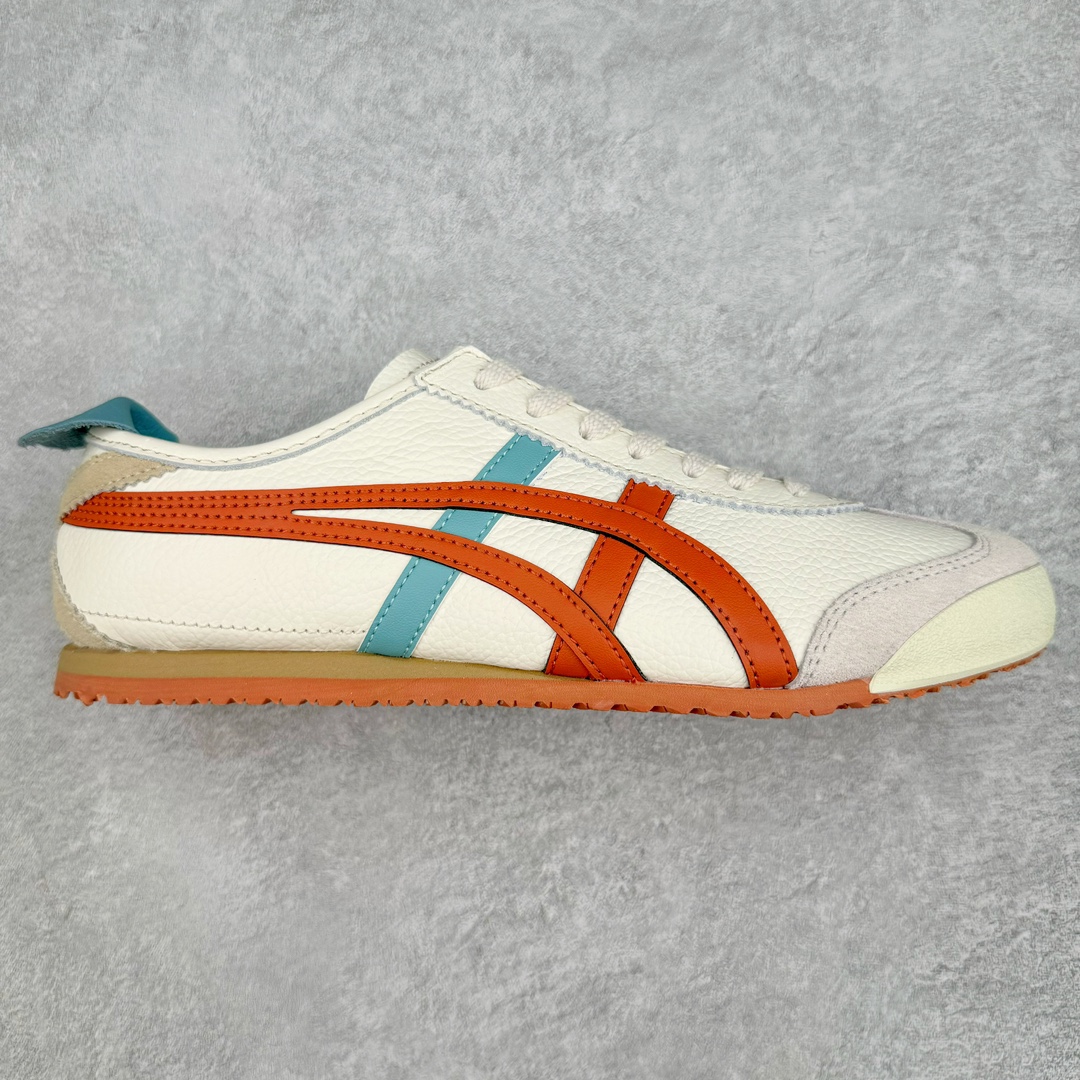 ＃纯原 Asics Onitsuka Tiger MEXICO 66 亚瑟士鬼冢虎复古经典板鞋 市场最强版本 头层小羊皮加持 海外订单工厂出品 超成熟稳定的做工品控 原装全套纸板楦头开发 原汁原味 完美呈现版型 私模正确鞋底咬花纹路 一比一鞋头弧度高度鞋身弧度 绝不口嗨 细节品控鞋型随意秒杀市面 原档咬花纹路私模大底 一个单元有六个三角形 总体形拼接呈现花瓣状 官方四联吊牌 原装Ortholite轻量化鞋垫 原盒原配 质保卡 说明书 钢印防尘纸 纸板中底带钢印 乳胶组合鞋垫 支持全方位的对比专柜 产品从款式颜色造型上体现出追求舒适和细节的完美 鞋类更是推崇手工制作的严谨与完美 融舒适性与可穿性的设计风格 注重细节的完美和别致魅力 既保持稳重 又不失轻松的时尚感 尺码：36 37 37.5 38 39 39.5 40 40.5 41.5 42 42.5 43.5 44 45 46-选品中心
